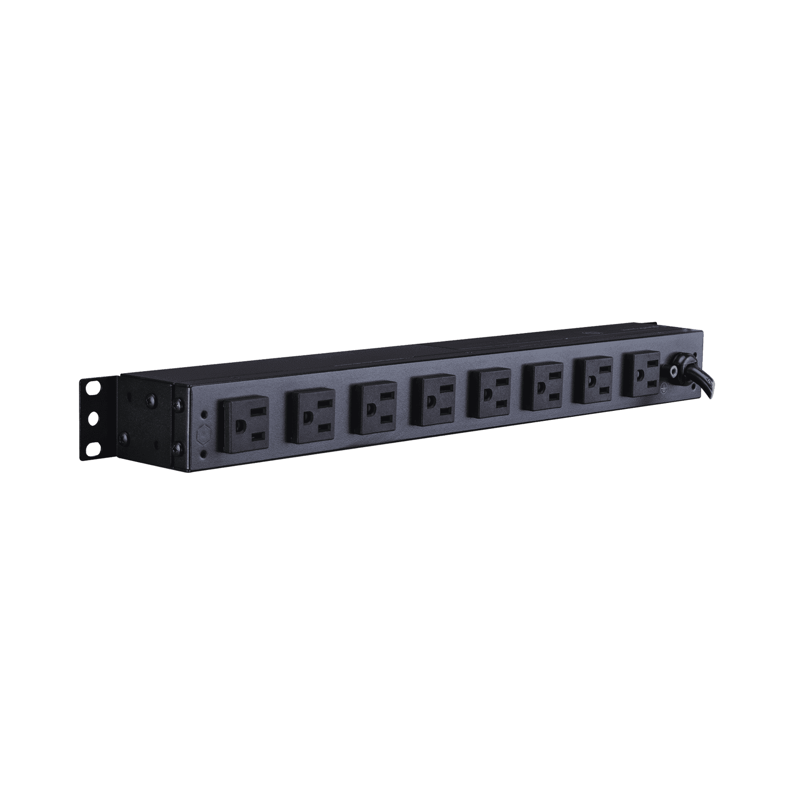 PDU Básico Para Distribución de Energía, Con 8 Tomas NEMA 5-15R Traseras, 1UR, 15 Amp, 120 Vca PDU15B8R - CyberPower