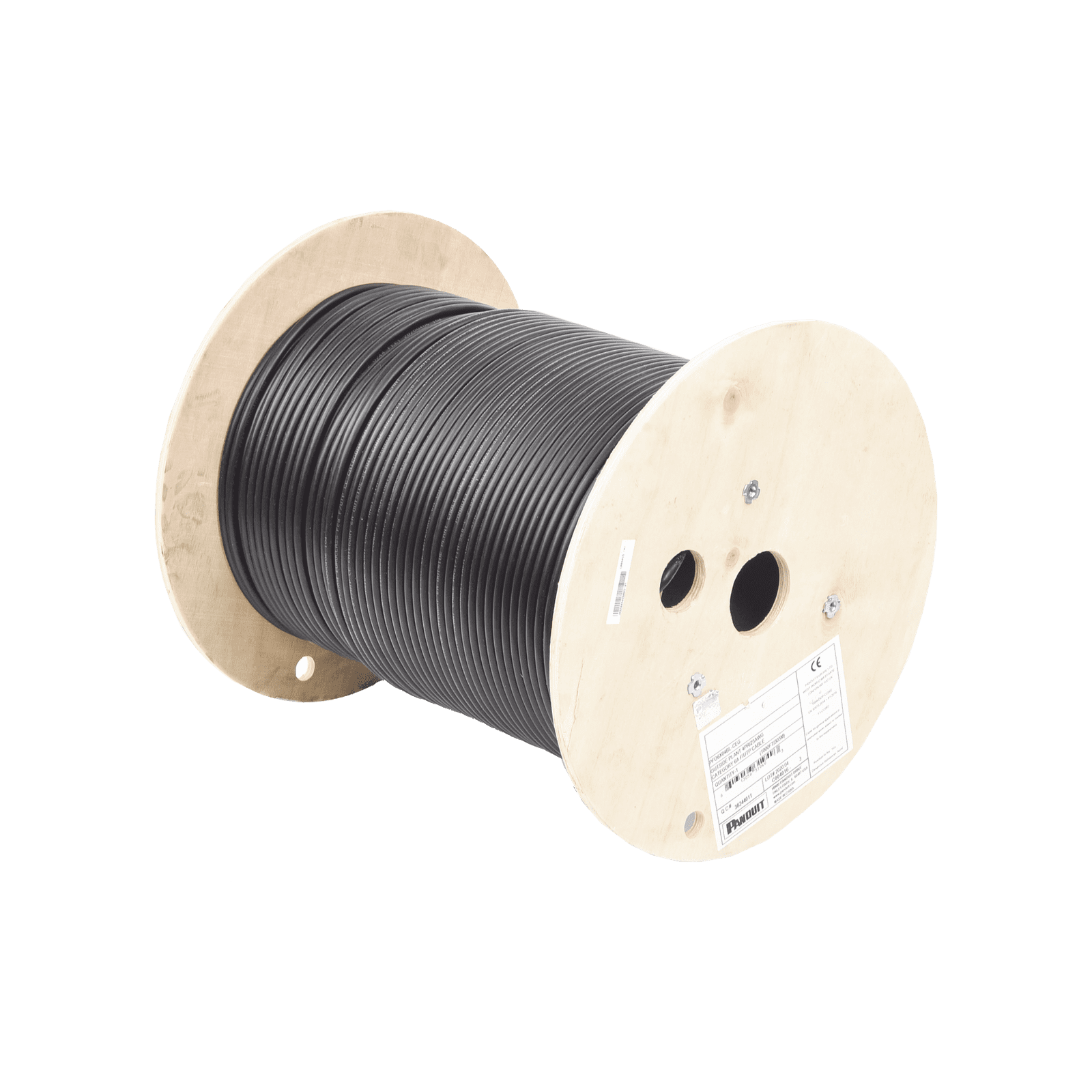 Bobina de Cable Planta Externa con Gel, de 4 pares, Cat6A, Blindado F/UTP, Color Negro, 305m PFO6X04BL-CEG - PANDUIT