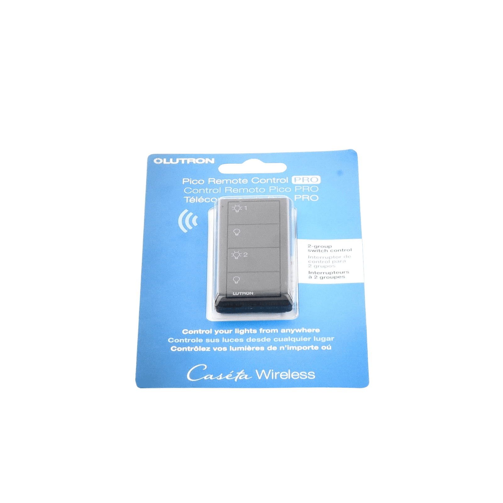 Control remoto PICO inalámbrico con 4 botones encender/apagar grupo/escenas, complemente con un atenuador o switch on/off PJ24BBLL21P - LUTRON ELECTRONICS