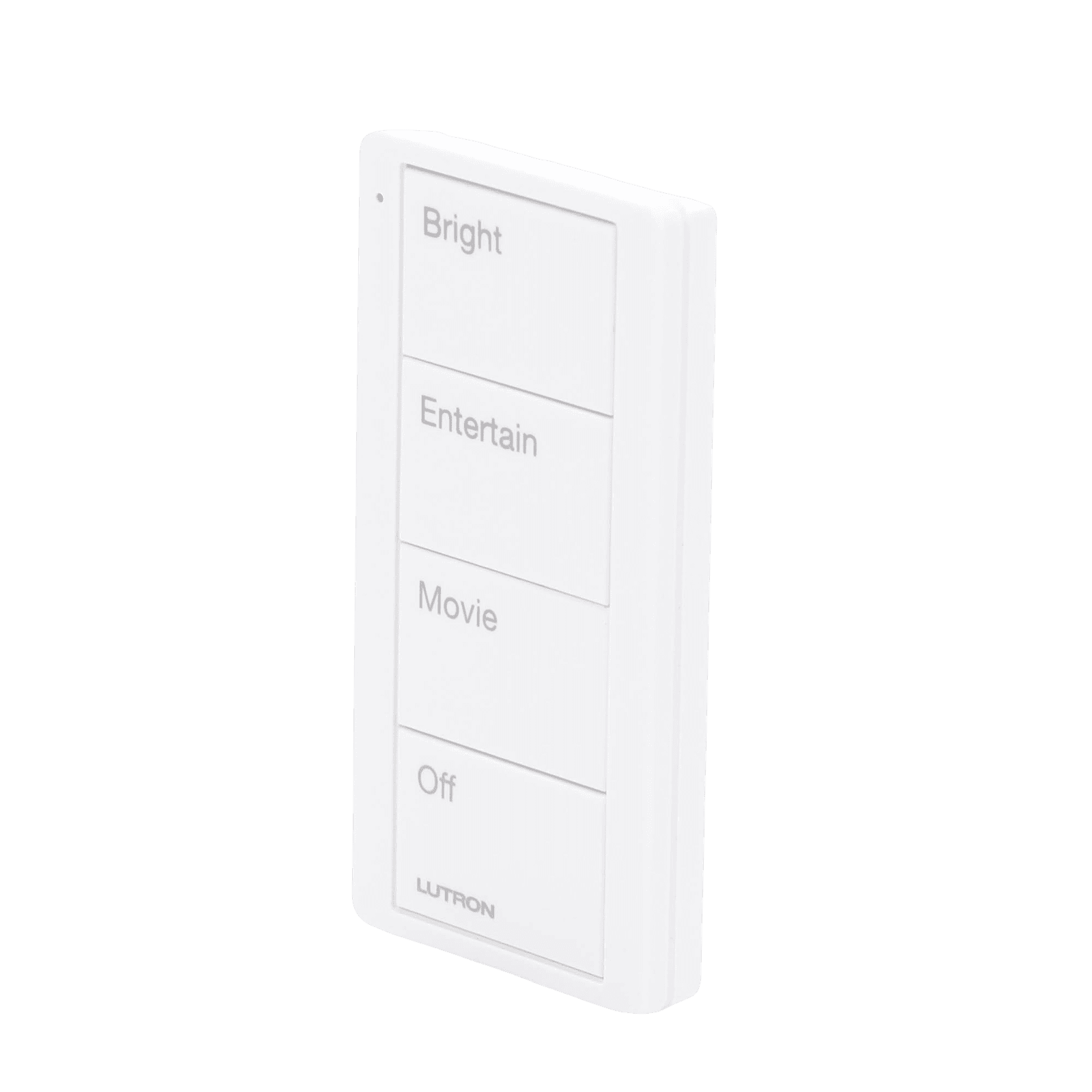 Control inalambrico PICO, 4 botones para con escenas ya predefinidas y grabado. PJ24BGWHP01 - LUTRON ELECTRONICS