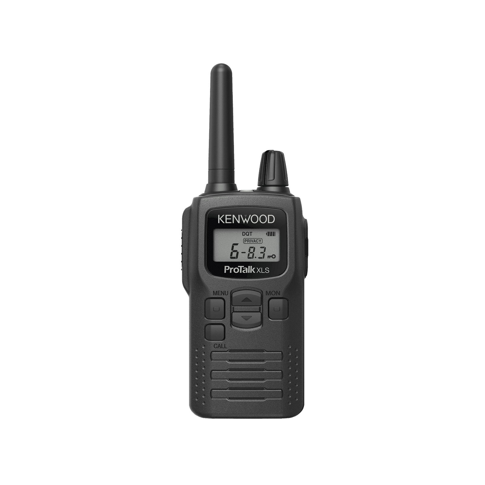 Radio portátil UHF 450-470 MHz, 2 W, 16 canales, Resistente a Golpes MIL-STD-810, manos libres VOX. Incluye antena, batería, cargador y clip PKT-300K - KENWOOD