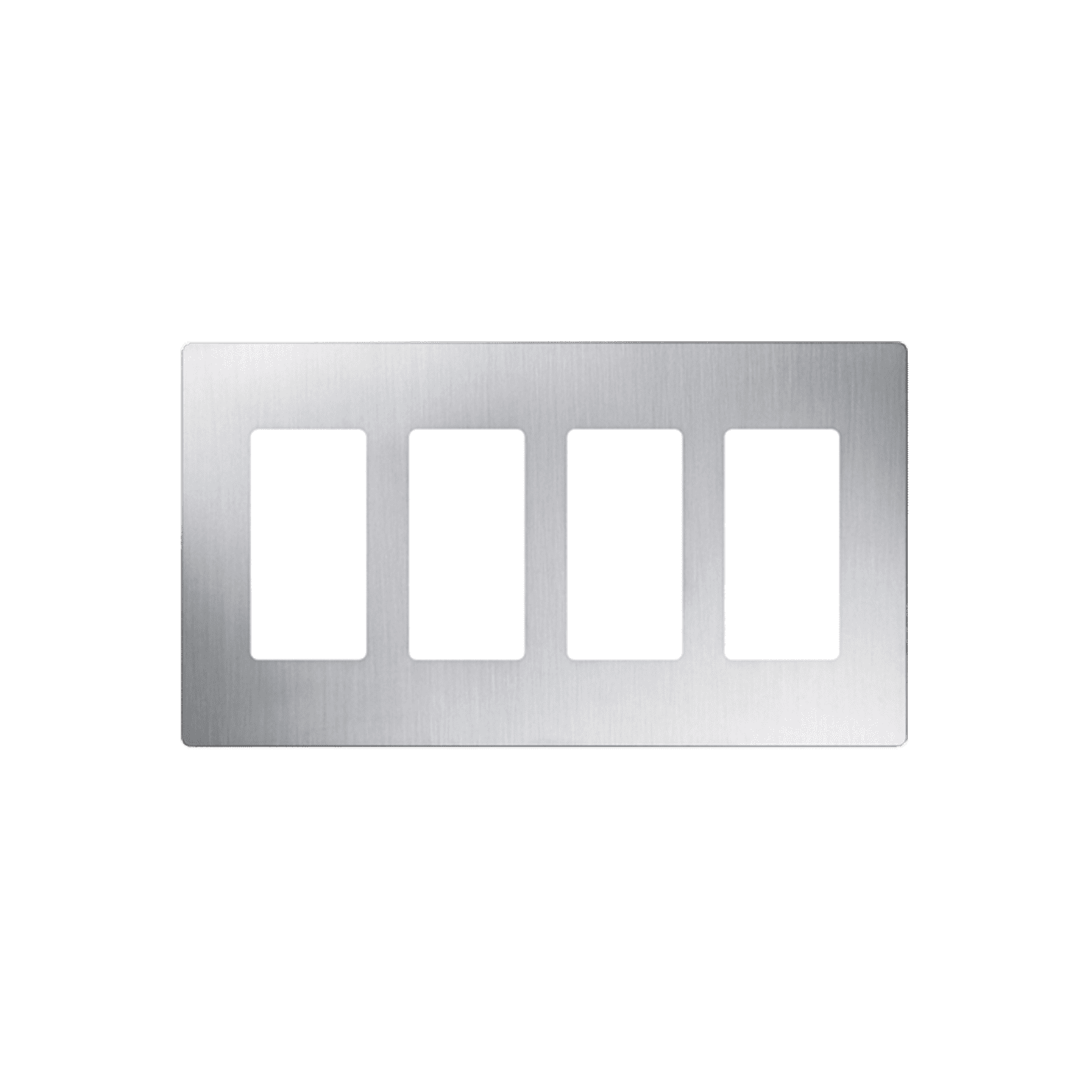 PLACA DE PARED, COLOR SS 4 ESPACIOS CW4-SS - LUTRON ELECTRONICS