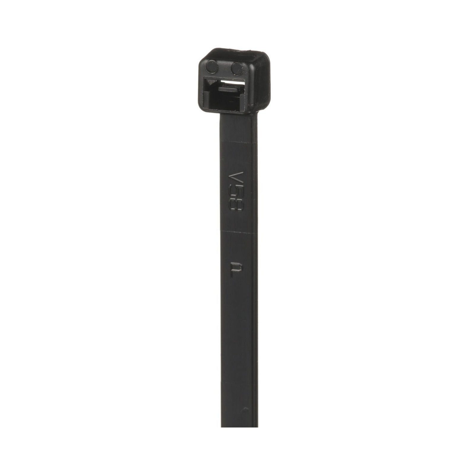 Cincho de Nylon 6.6 de Bloqueo, 188 mm largo x 4.8mm ancho, Color Negro, Exterior Resistente a Rayos UV, Paquete de 1000pz PLT2S-M0 - PANDUIT