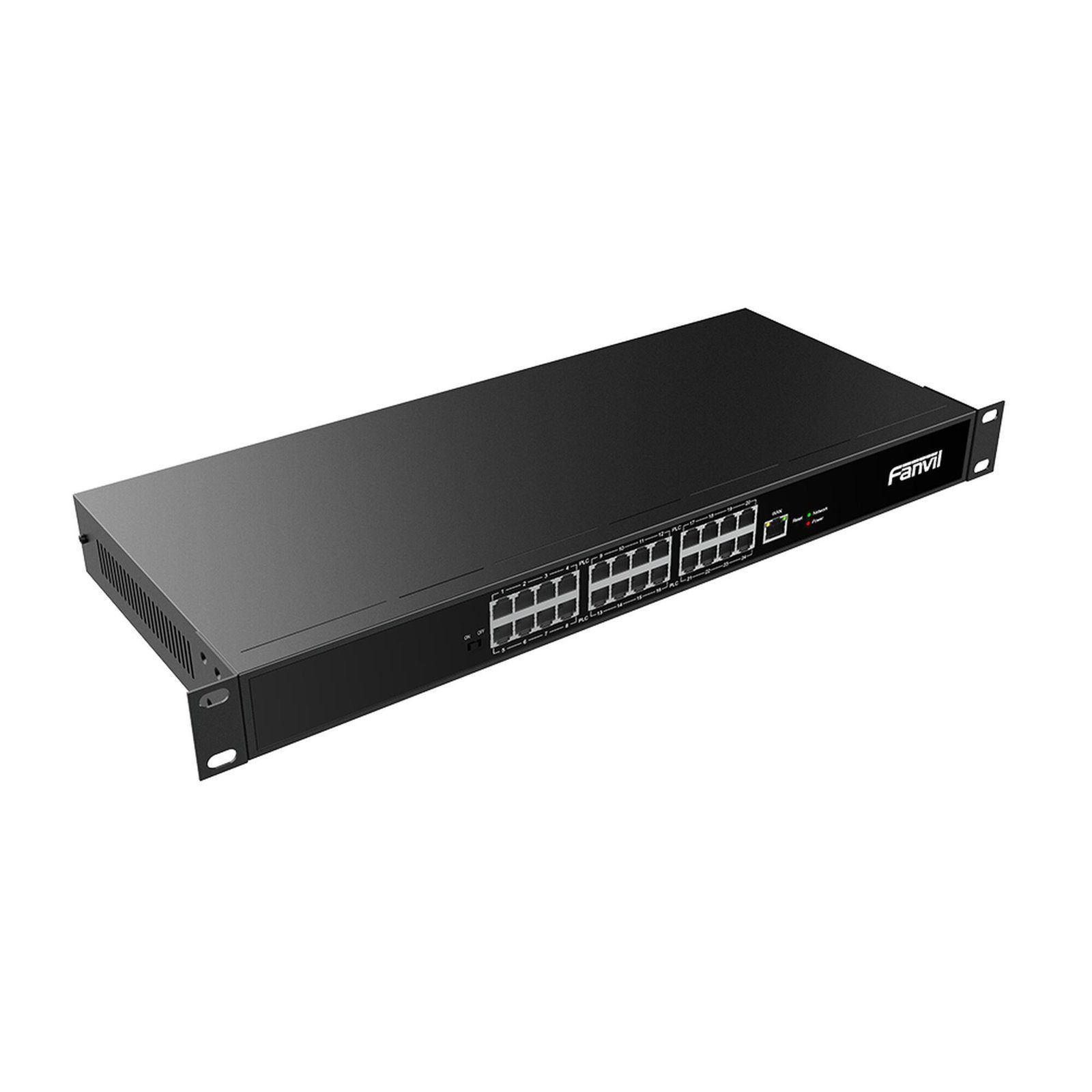 Switch PoE de 2 Hilos para telefonos Fanvil X303-2 , 24 puertos RJ11 PN24 - FANVIL