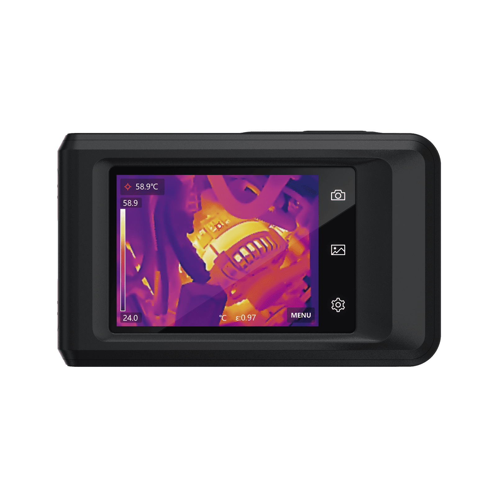 POCKET2 – Cámara Termográfica Portátil Lente 3.5 mm (256 × 192) / WiFi / IP54 / Memoria interna 16 Gb / Hasta 4 Horas de Funcionamiento Continuo HM-TP42-3AQF/W-POCKET2 - HIKMICRO