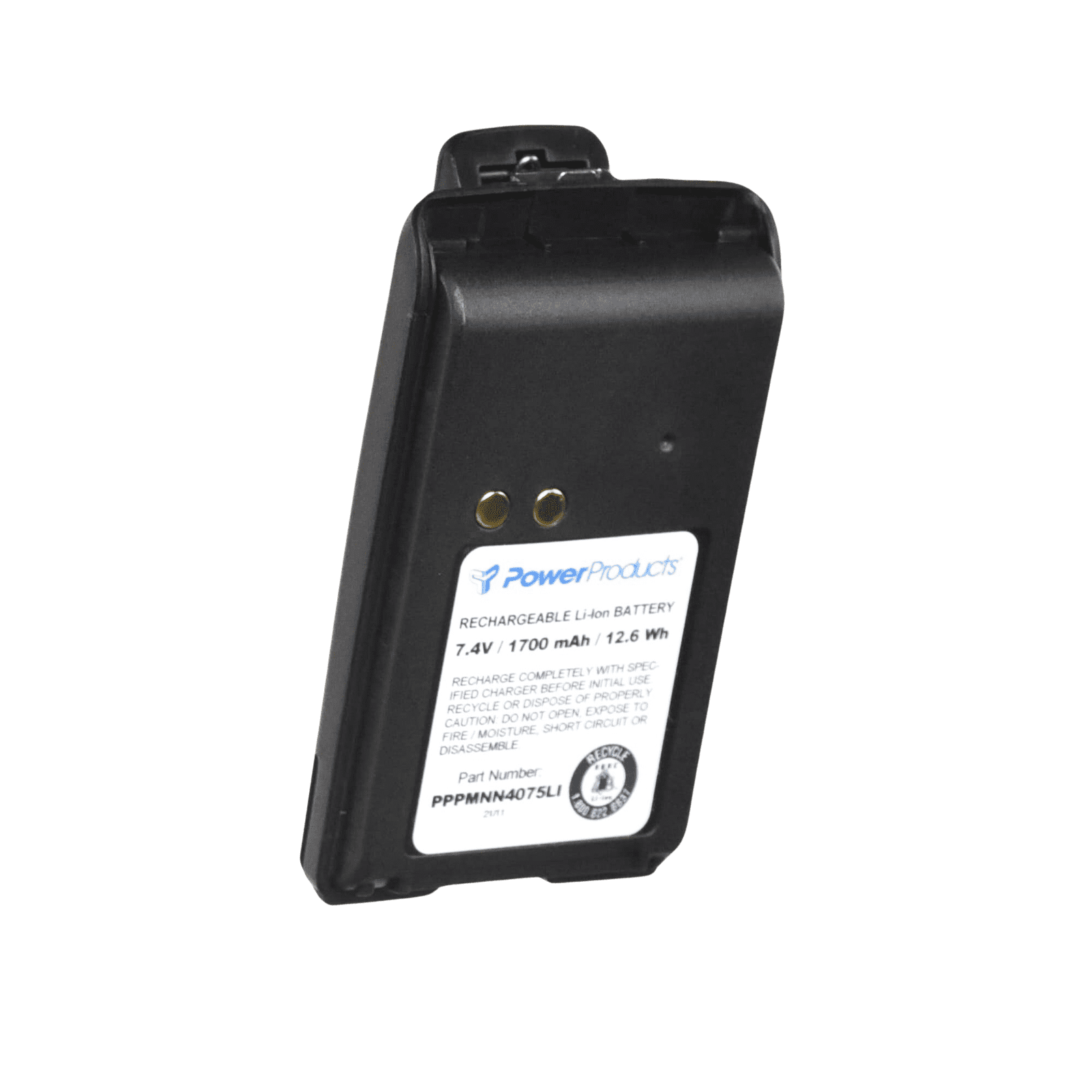 Bateria de Li-Ion 7.4 V, 1700 mAh, para radios Motorola Mag-One/ BR040 PP-PMNN-4075LI - POWER PRODUCTS