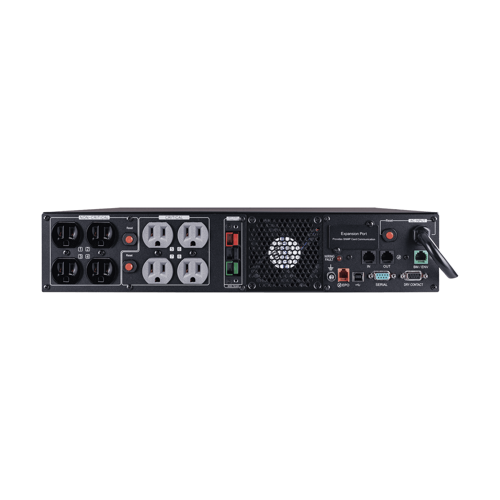 UPS de 1500 VA/1500 W, Topología Línea Interactiva, Entrada 120 Vca NEMA 5-15P, Onda Senoidal Pura, Torre o Rack 2 UR, Con 8 Tomas NEMA 5-15R PR1500RTXL2U - CyberPower