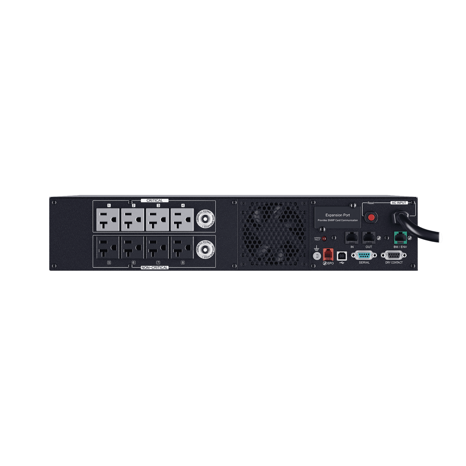 UPS de 2200 VA/2200 W, Topología Línea Interactiva, Entrada 120 Vca NEMA L5-30P, Onda Senoidal Pura, Torre o Rack 2 UR, Con 8 Tomas NEMA 5-20R PR2200RT2U - CyberPower