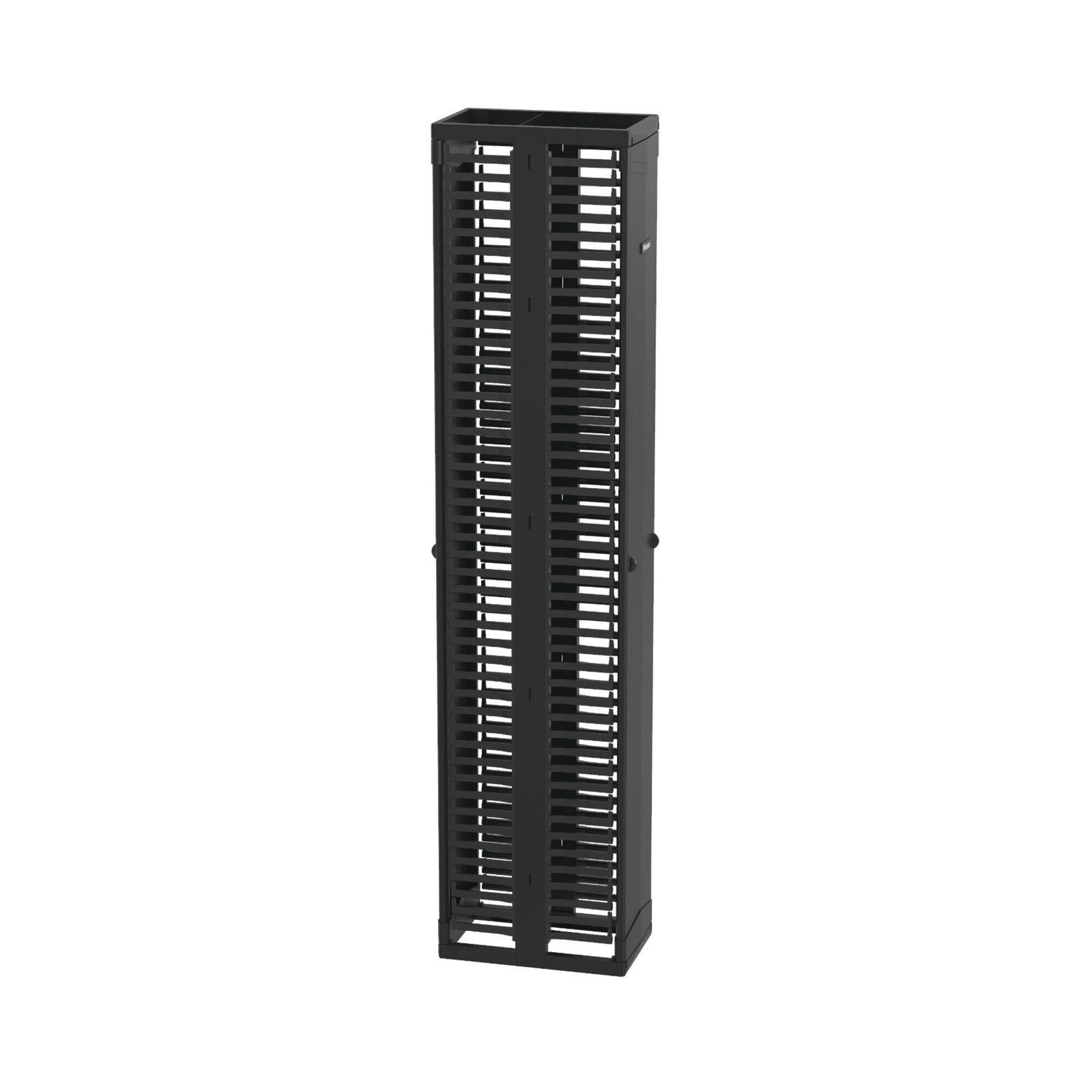 Organizador Vertical PatchRunner™, Doble (Frontal y Posterior), Para Rack Abierto de 45 Unidades, 12in de Ancho, Color Negro PR2VD12 - PANDUIT