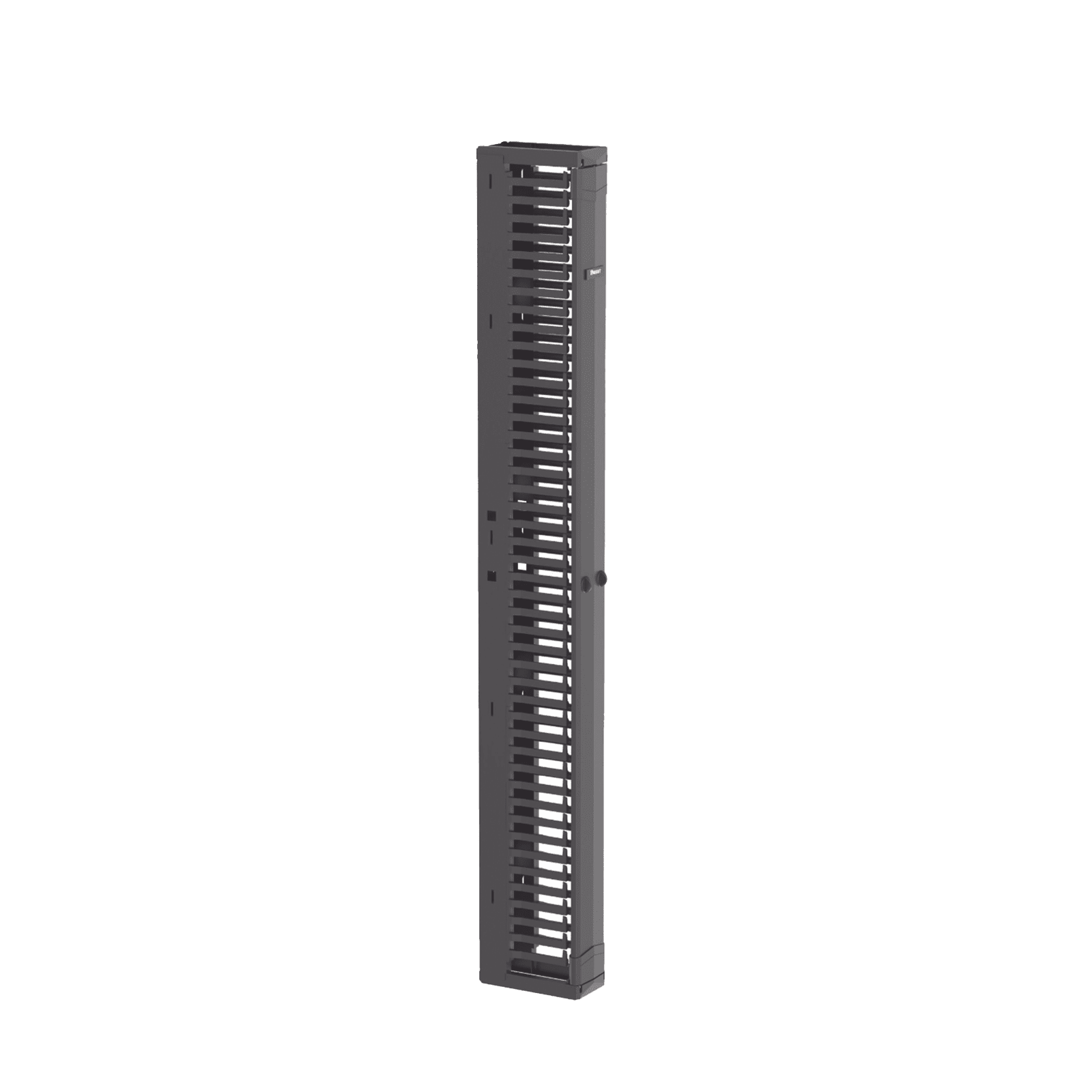 Organizador Vertical PatchRunner™, Sencillo (Solo Frontal), Para Rack Abierto de 45 Unidades, 6 in de Ancho, Color Negro PR2VFD06 - PANDUIT