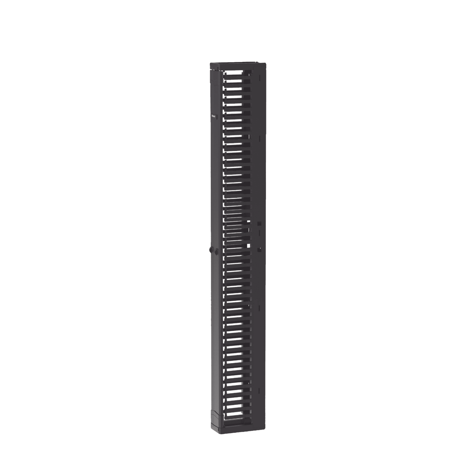 Organizador Vertical PatchRunner™, Sencillo (Solo Frontal), Para Rack Abierto de 45 Unidades, 6 in de Ancho, Color Negro PR2VFD06 - PANDUIT
