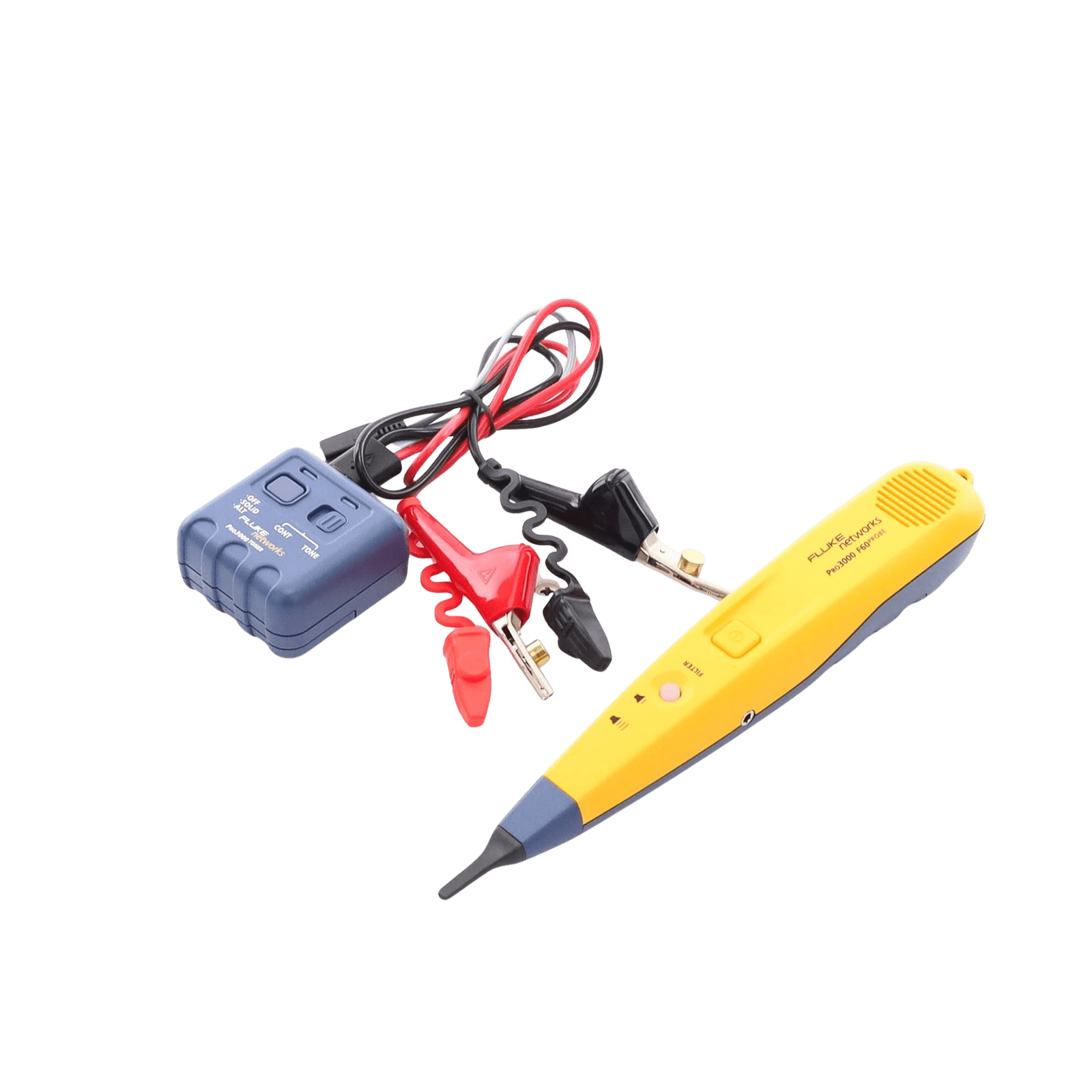 Generador y Sonda (Detector) de Tonos PRO3000™, Con Filtrado de Señales a 60Hz, Para Identificación de Señales Analogicas en Cableado Inactivo PRO3000F60-KIT - FLUKE NETWORKS