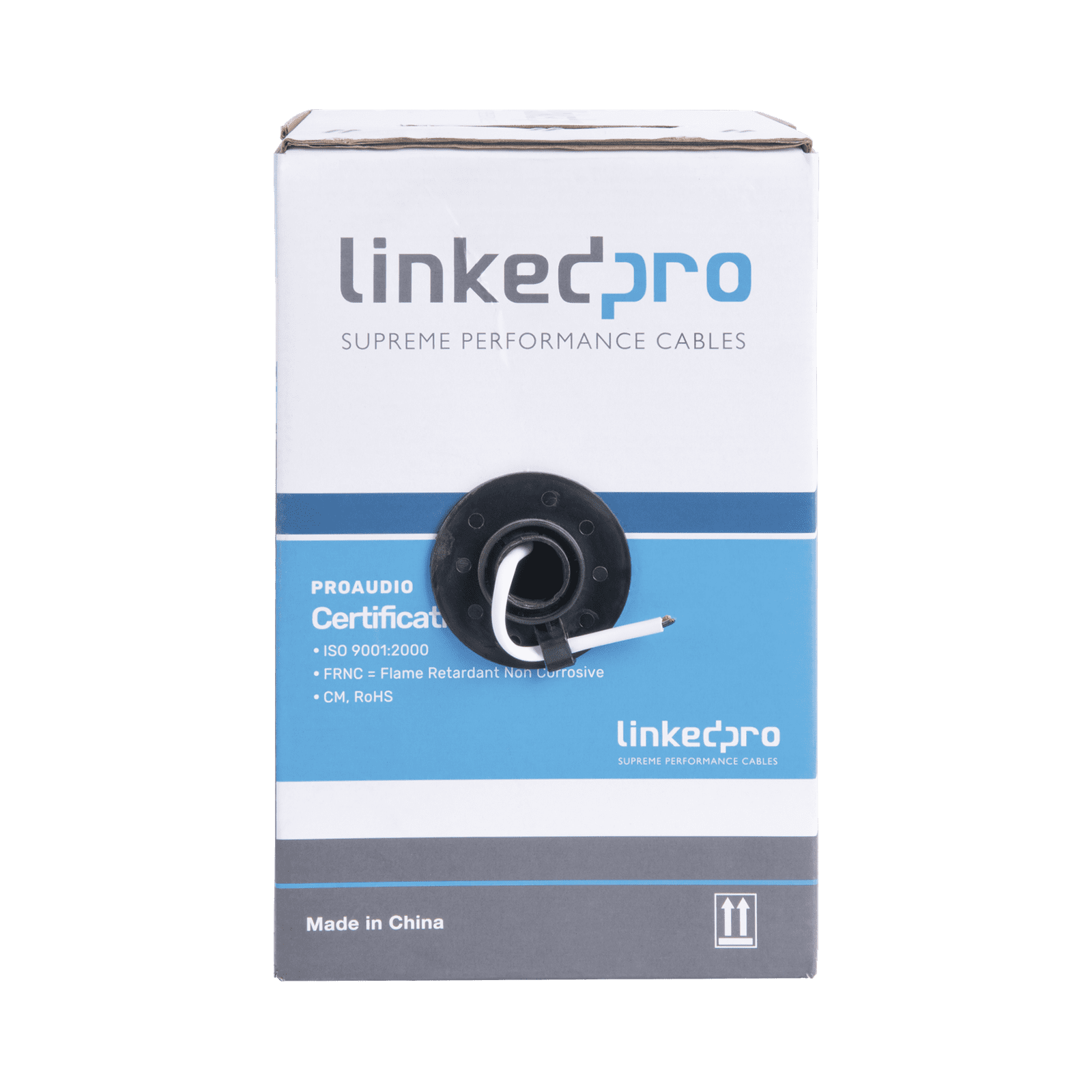 Cable para audio profesional de 2 conductores calibre 18 para aplicaciones de audio y automatización bobina de 152 m PRO-AUDIO - LINKEDPRO BY EPCOM