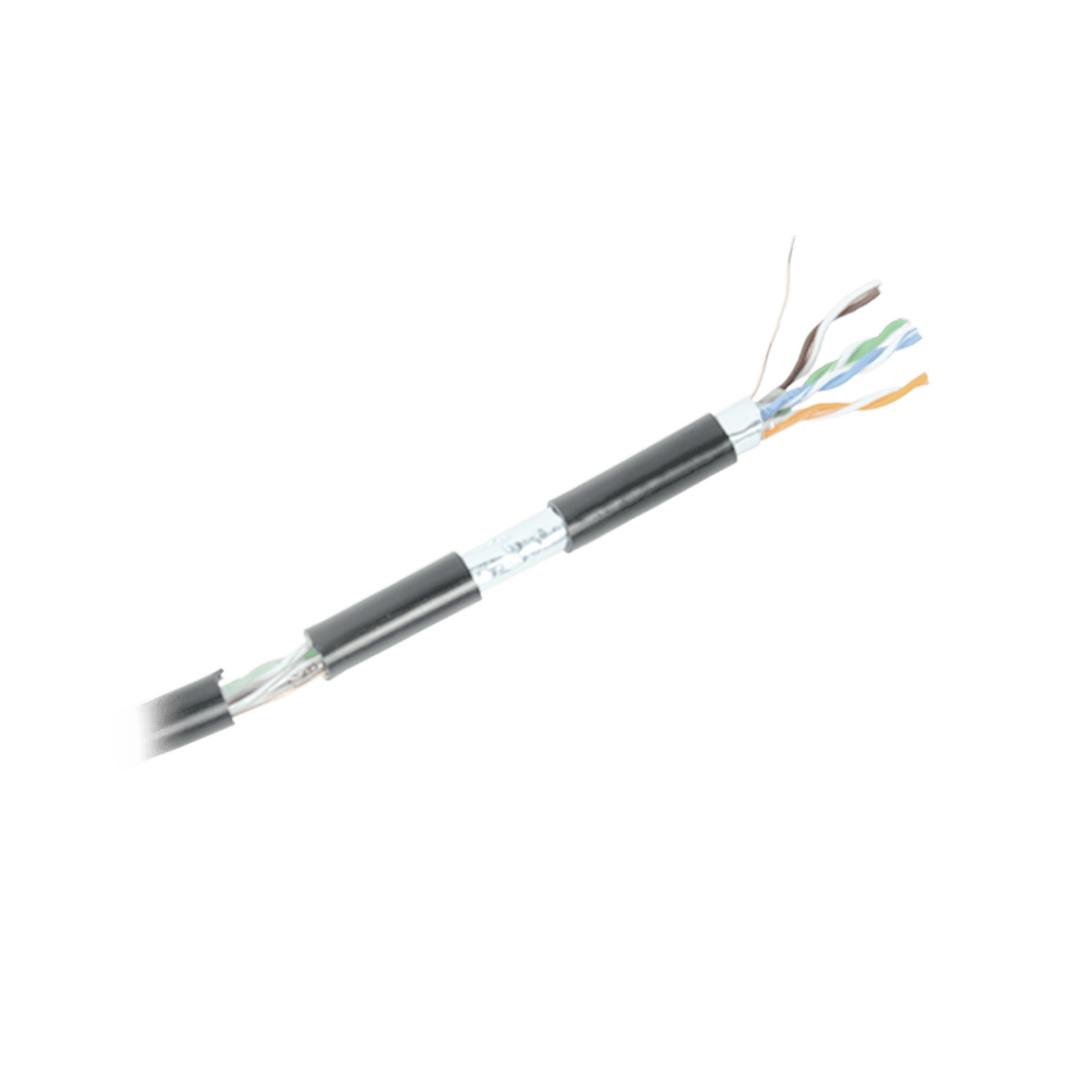 Bobina de cable de 152 m, Cat5e, FTP, blindado, para intemperie, color negro, UL, color negro, para aplicaciones en video vigilancia, redes de datos. PRO-CAT-5-EXT/500 - LINKEDPRO BY EPCOM