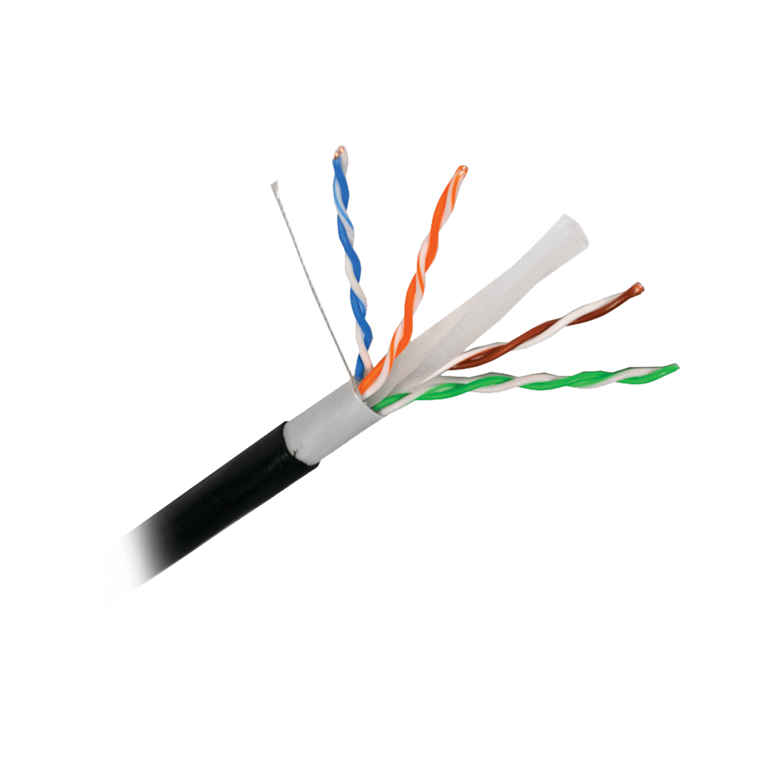 Cable Cat6+ CALIBRE 23, Intemperie con GEL DOBLE CHAQUETA, ETL, UL, color negro de 305 Metros, para Climas EXTREMOS PRO-CAT-6-GELX - LINKEDPRO BY EPCOM