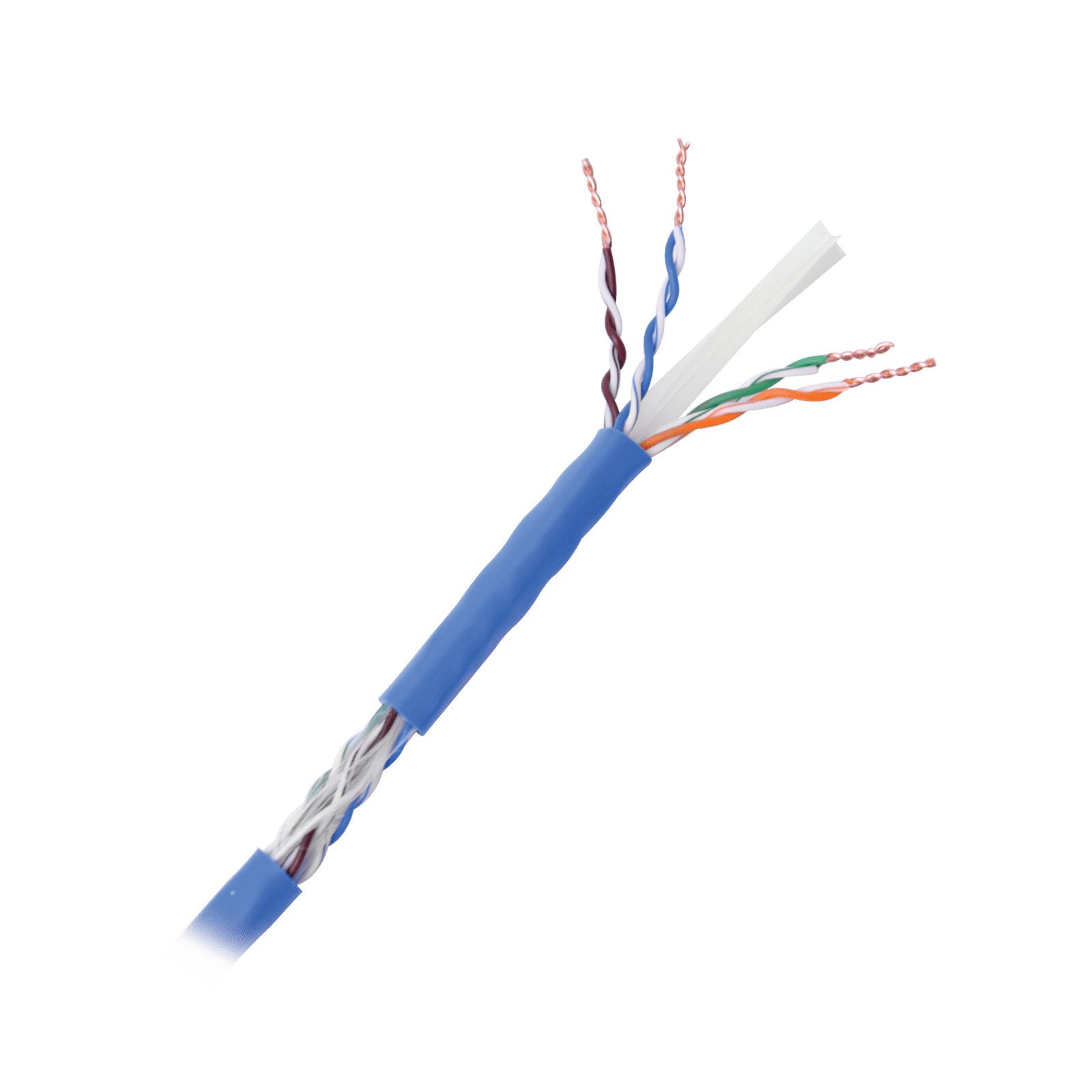 Bobina de cable de 152.5 Metros Cat6+ CALIBRE 23 ALTO DESEMPEÑO, super flexible, UL, color Azúl, para aplicaciones de video vigilancia, HD, y redes de datos. Uso interior. PRO-CAT-6-PLUS/500 - LINKEDPRO BY EPCOM