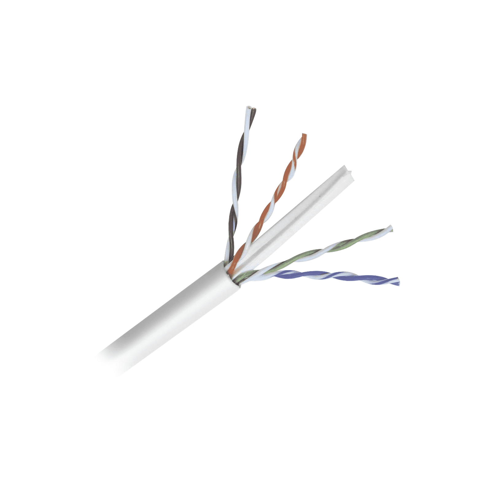 Bobina de cable de 152 Metros Cat6+ CALIBRE 23 ALTO DESEMPEÑO, super flexible, UL, color Blanco, para aplicaciones de video vigilancia y redes de datos PRO-CAT-6-PLUS-W/500 - LINKEDPRO BY EPCOM