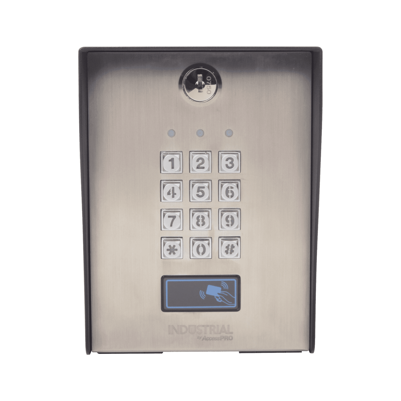 Teclado exterior/interior antivandálico, 3 relevadores, 50 códigos de visitantes, 1200 usuarios PROKVISITOR - AccessPRO
