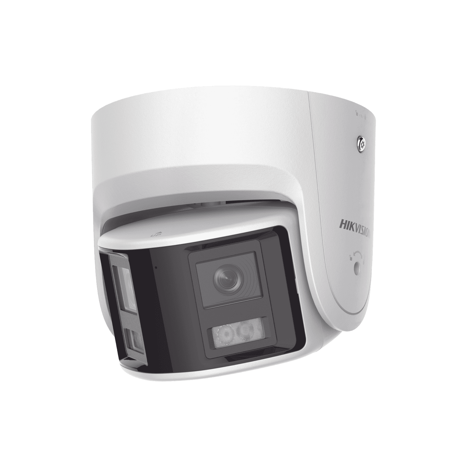 [ PROTECCIÓN ACTIVA ] Turret IP Panorámica 4 Megapíxel / 2 Lentes 2.8 mm (180°) / Imagen a Color 24/7 (ColorVu) / PoE / WDR 130° / IP67 / ACUSENSE / Luz Estroboscópica y Alarma Audible / 30 mts Luz Blanca / Micro SD DS-2CD2347G2P-LSU/SL(C) - HIKVISION