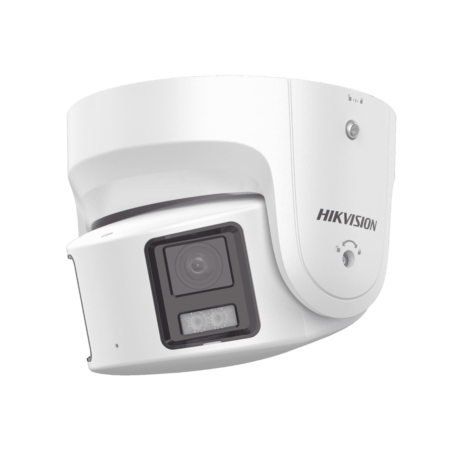 [ PROTECCIÓN ACTIVA ] Turret IP Panorámica 8 Megapíxel / 2 Lentes 4 mm (180°) / Imagen a Color 24/7 (ColorVu) / PoE / WDR 130° / IP67 / ACUSENSE / Luz Estroboscópica y Alarma Audible / 30 mts Luz Blanca / Micro SD DS-2CD2387G2P-LSU/SL(C) - HIKVISION