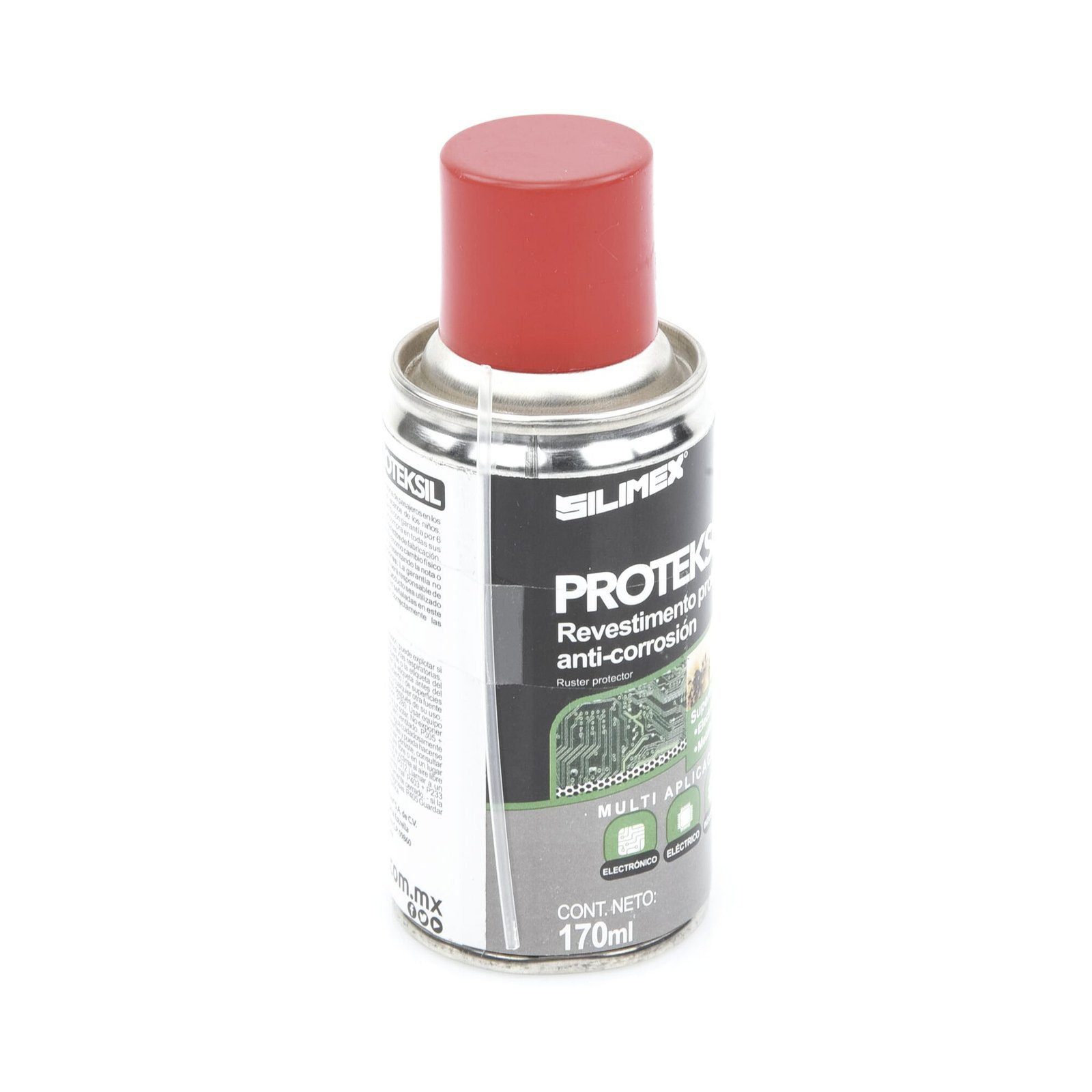 Revestimiento protector anti-corrosión en aerosol, para ambientes altamente húmedos, 170 ml. PROTEKSIL - SILIMEX