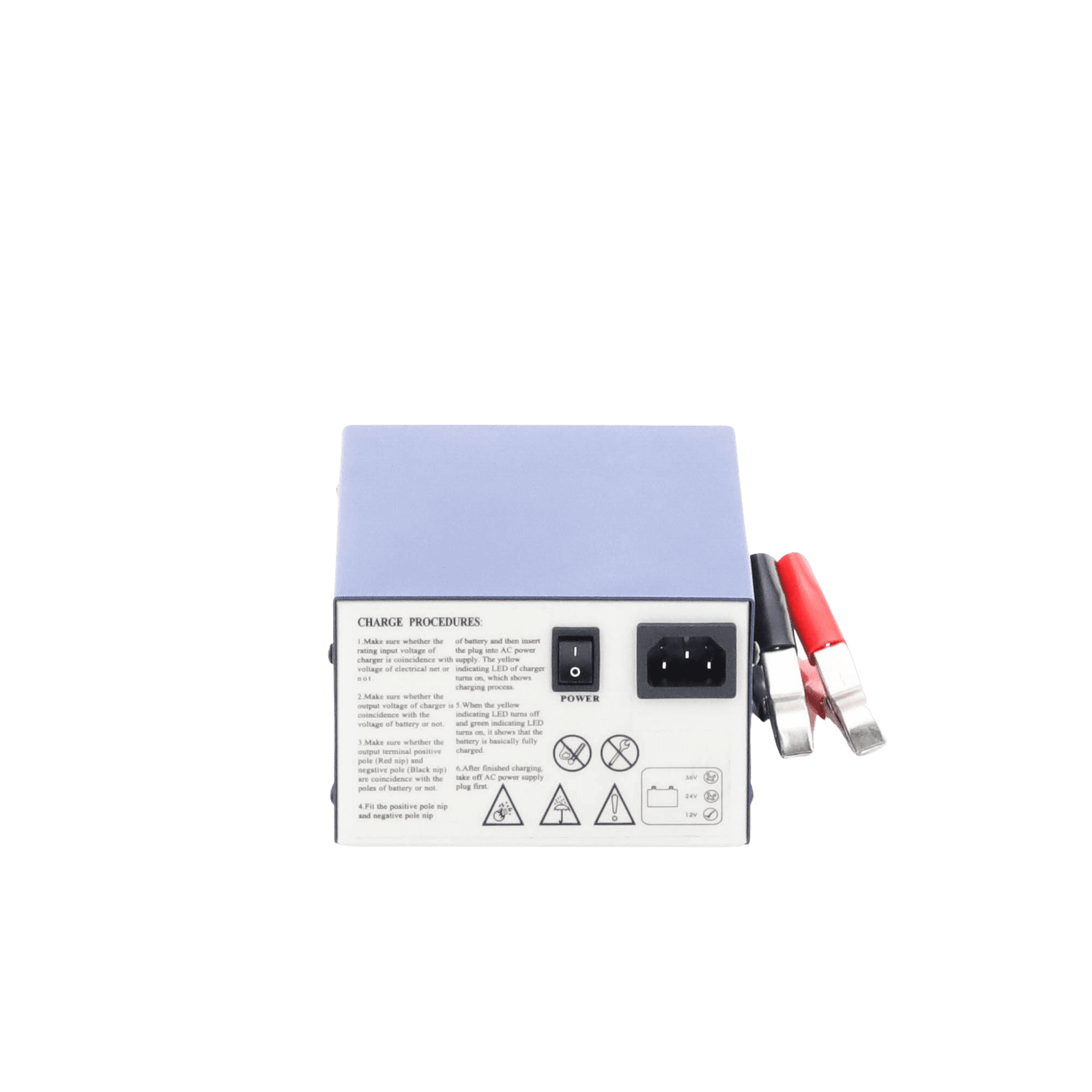 Cargador Para Baterías De 12V, 40 a 120AH, Selladas De Plomo Acido, Tecnología SLA/VRLA, Serie ACX PSC-1212000ACX - POWER SONIC