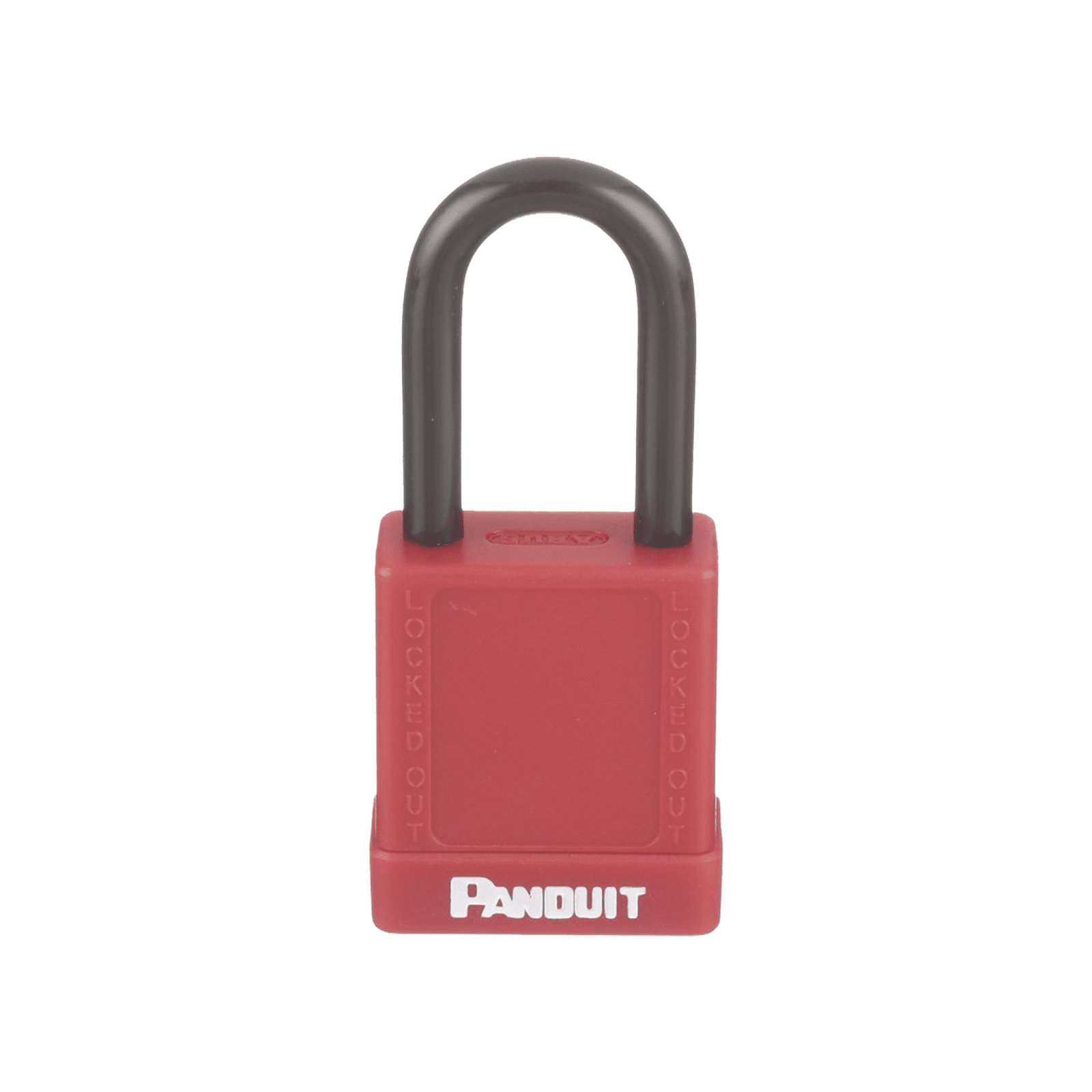Candado de Bloqueo LOTO de Seguridad Dieléctrico, Con Llave Única, Diámetro de 6.5 mm, Color Rojo PSL-8 - PANDUIT
