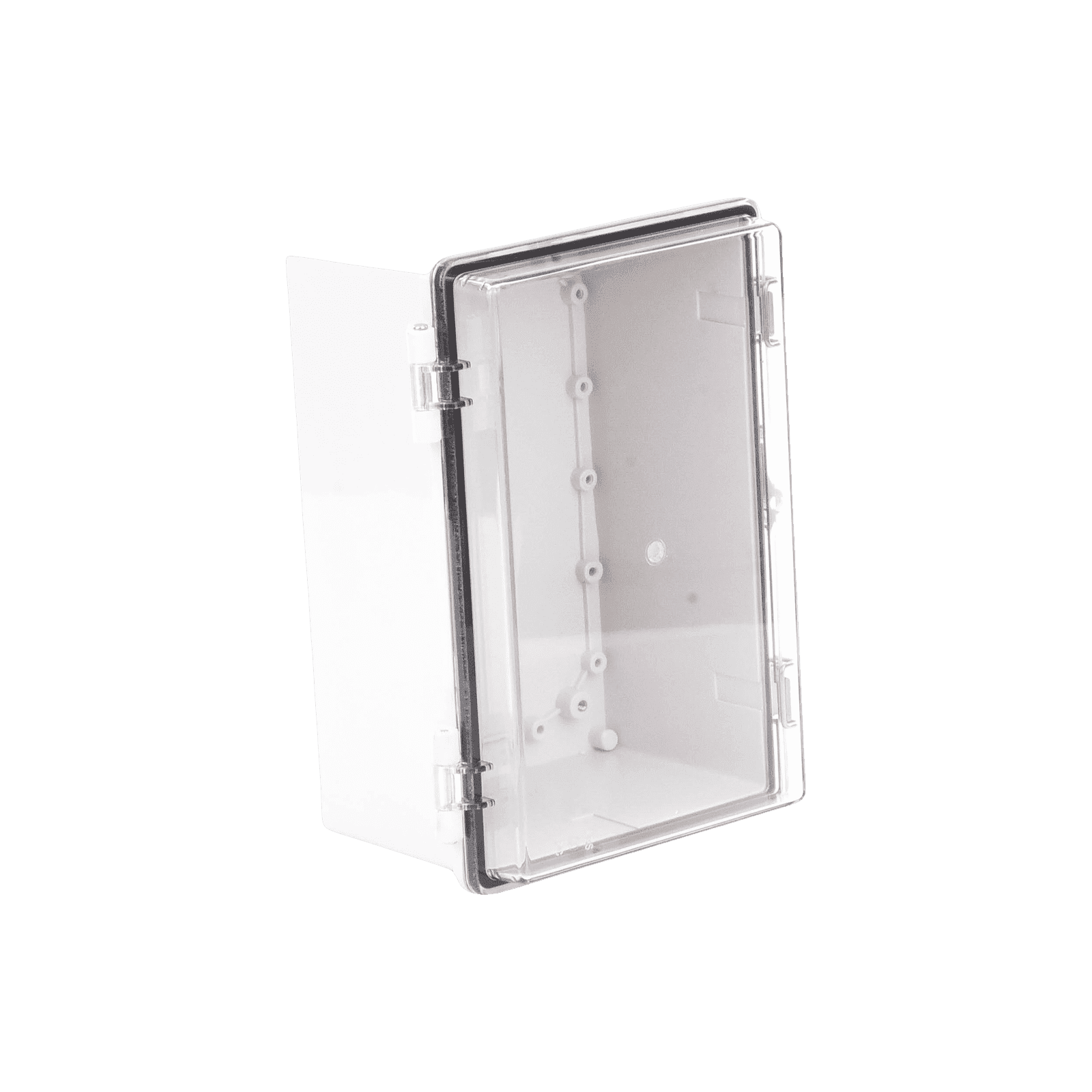 Gabinete Plástico ABS, Puerta Transparente, Uso en Intemperie IP66 (190 x 290 x 140 mm) cierre por Broche Inoxidable y Permite Cerrado con Candado y Llave (Perno 5mm) No Incluido PST-1929-14ET - PRECISION