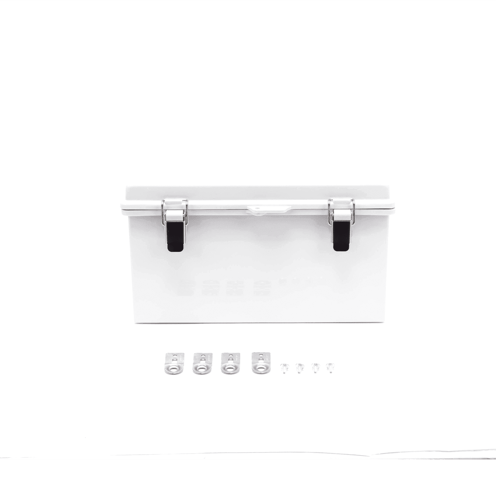Gabinete de Plástico ABS, Uso en Intemperie ip66 (300 x 300 x 180 mm) Cierre por Broche Inoxidable y Permite Cerrado con Candado y Llave (Perno 5mm) No Incluido PST-3030-18E - PRECISION