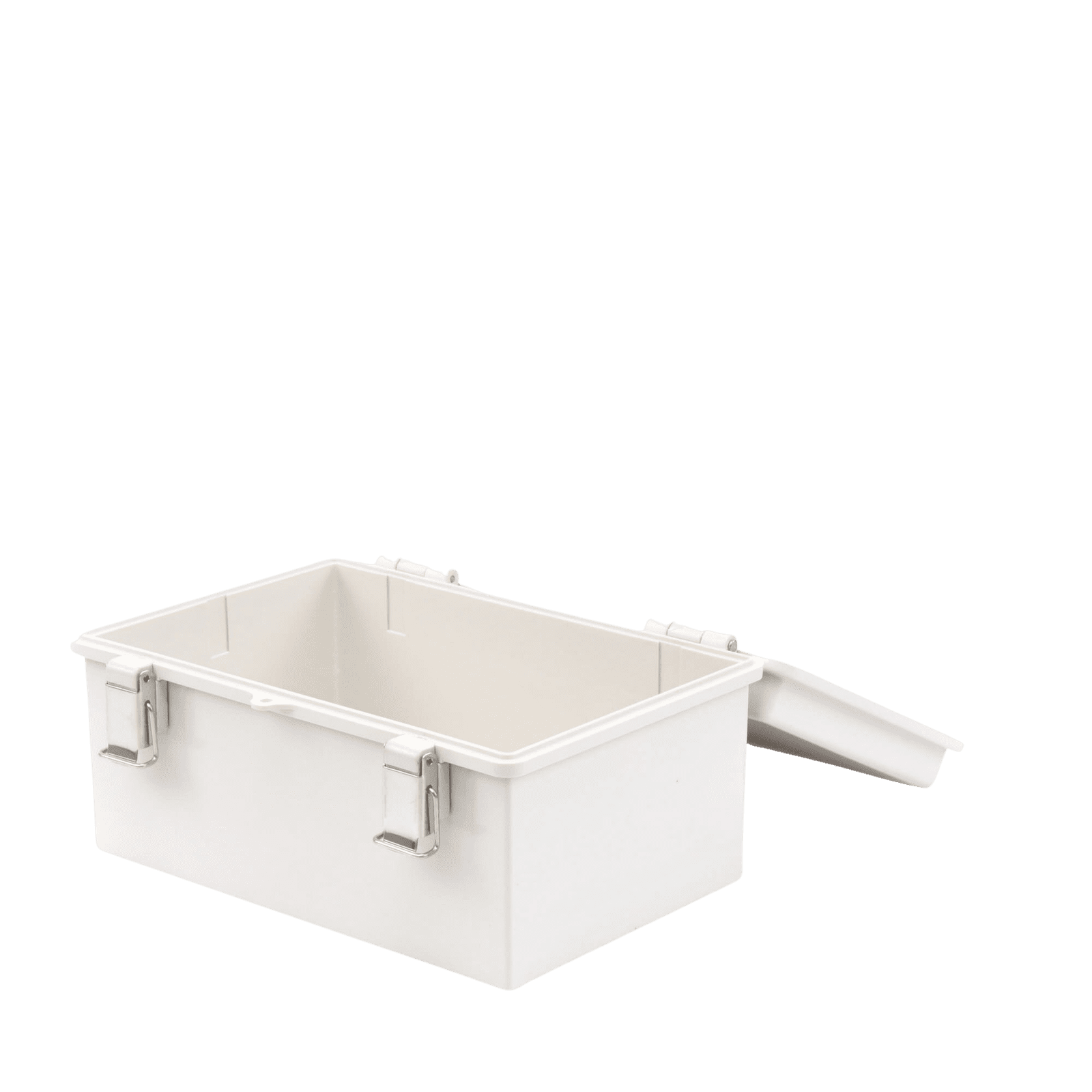 Gabinete de Plástico ABS, Uso en Intemperie ip66 (300 x 300 x 180 mm) Cierre por Broche Inoxidable y Permite Cerrado con Candado y Llave (Perno 5mm) No Incluido PST-3030-18E - PRECISION