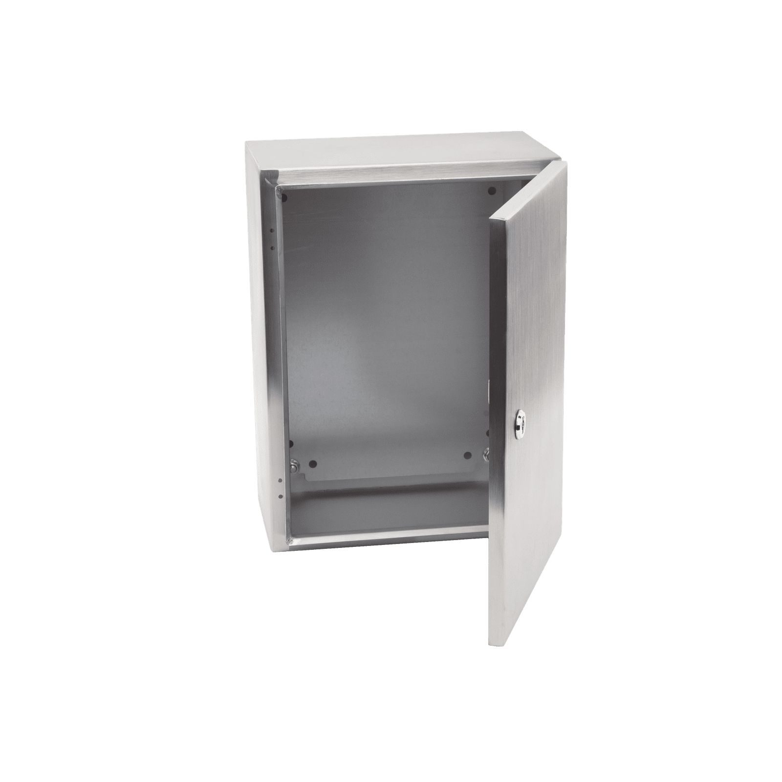 Gabinete de Acero Inoxidable IP66 Uso en Intemperie (300 x 400 x 200 mm) con Placa Interna Galvanizada. PST-304020-INOX-B - PRECISION