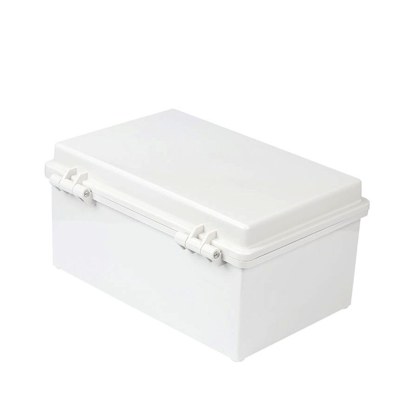 Gabinete de Plástico ABS, Uso en Intemperie IP66 (350 x 460 x 160 mm) Cierre por Broche Inoxidable y Permite Cerrado con Candado y Llave (Perno 5mm) No Incluido PST-3546-16E - PRECISION