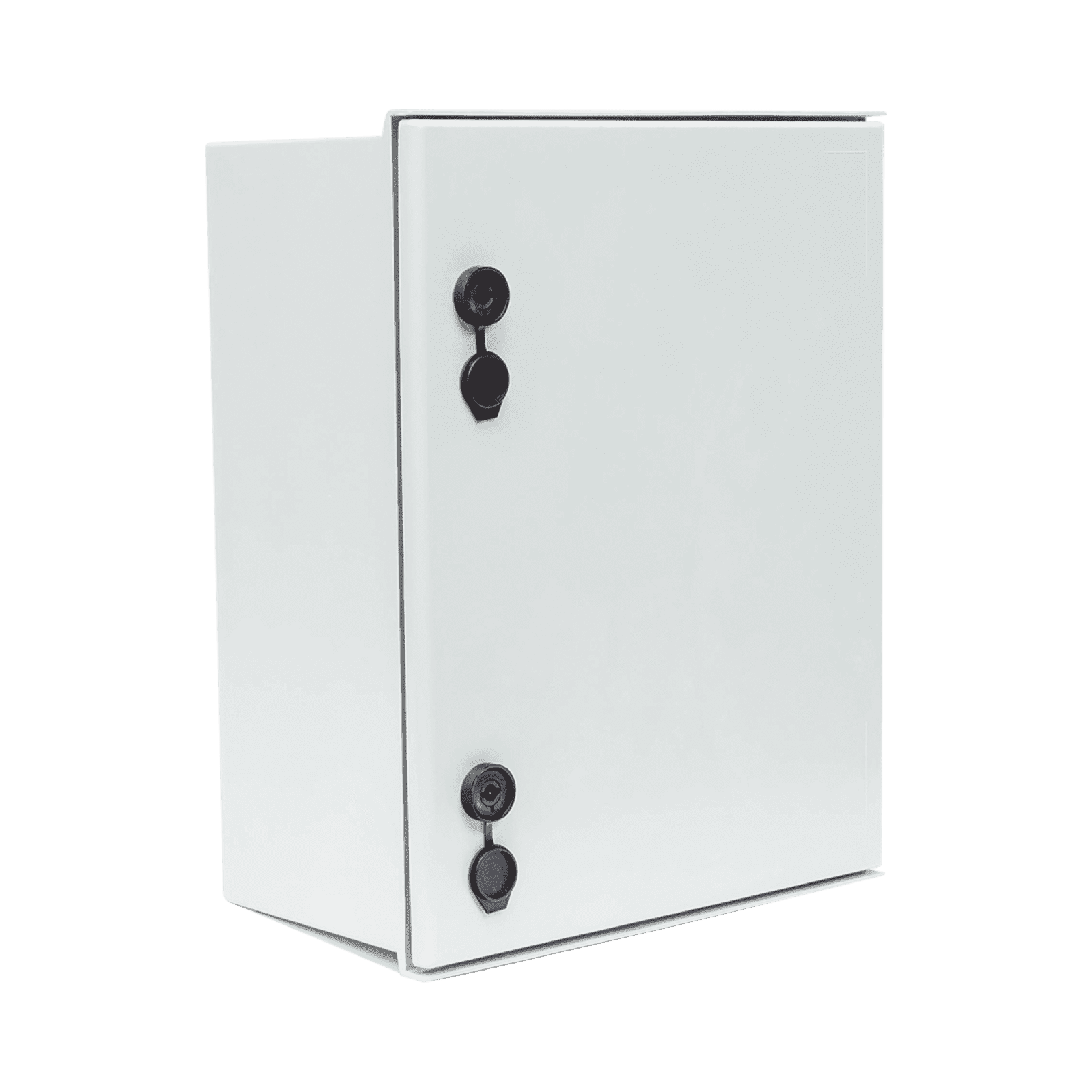 Gabinete de Poliéster IP65 Uso en Intemperie (400 x 500 x 200 mm) con Placa Trasera Interior de Plástico (Incluye Chapa y Llave). PST-4050-20P - PRECISION
