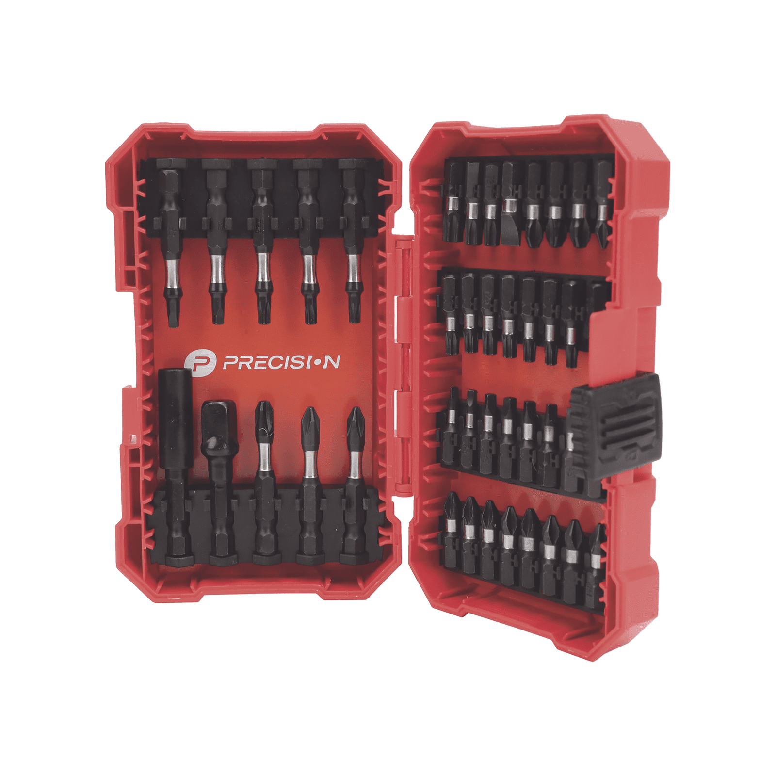 Juego de 42 Puntas para Taladro + Estuche (Entrada Hex. 1/4″) PST-C010-01 - PRECISION