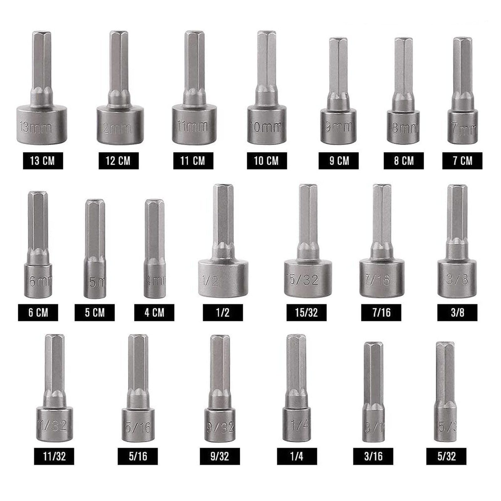 Juego de 208 Puntas para Taladro Entrada Hexagonal 1/4″. Incluye Estuche. PST-C010-03 - PRECISION