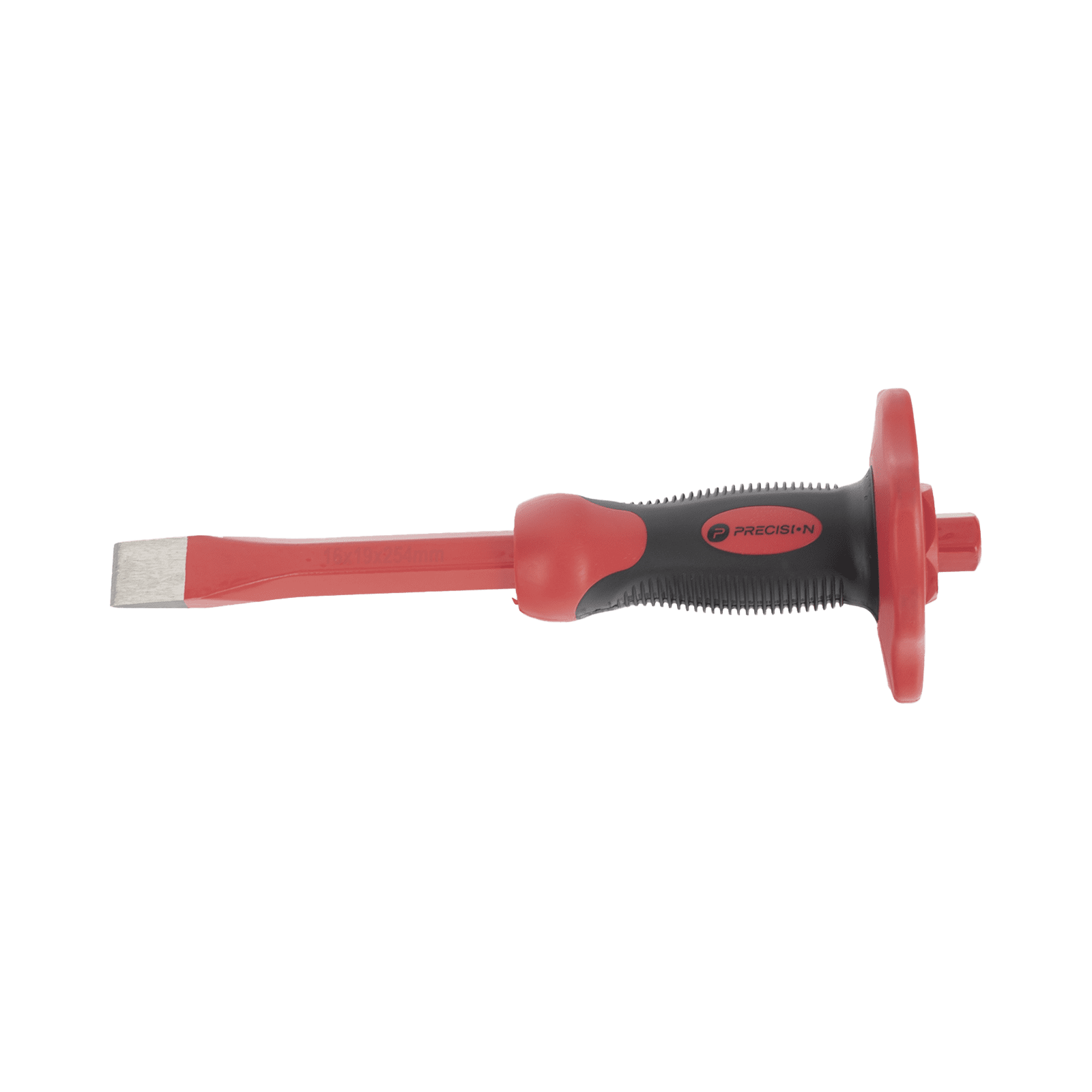 Cincel de Punta Plana con Protección para las Manos de 19x16x250mm PST-H04-003 - PRECISION