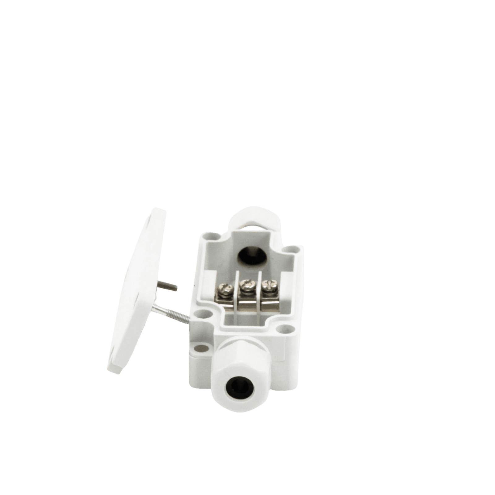 Caja de Conexión Exterior con Terminales Intermedias para 3 Líneas (Tornillo simple). Incluye Glándulas. PST-PBT-3P - PRECISION