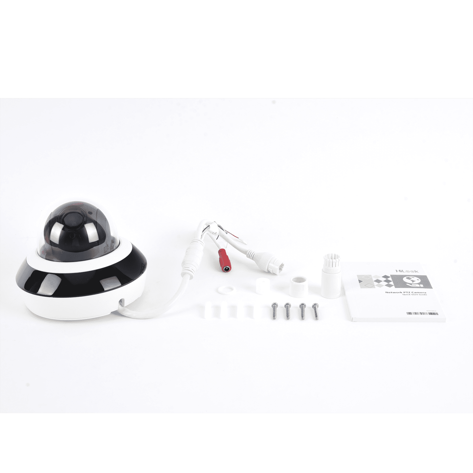 Mini Domo PTZ IP 2 Megapixel / 4X Zoom / H.265+ / 20 mts IR EXIR / WDR 120dB / PoE / IK10 / Exterior IP66 / Ultra Baja Iluminación / Micrófono Integrado / PoE PTZ-N2204I-DE3(F) - HiLook by HIKVISION