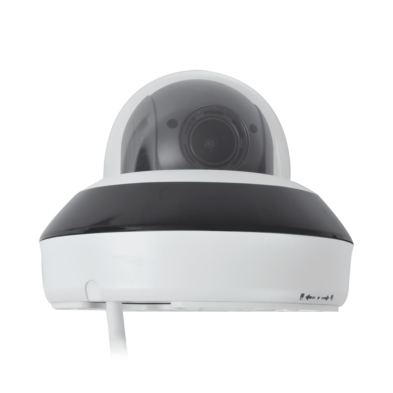 Mini Domo PTZ IP 4 Megapixel / 4X Zoom / H.265+ / 20 mts IR EXIR / WDR 120dB / PoE / IK10 / Exterior IP66 / Ultra Baja Iluminación / Micrófono Integrado / PoE PTZ-N2404I-DE3(F) - HiLook by HIKVISION