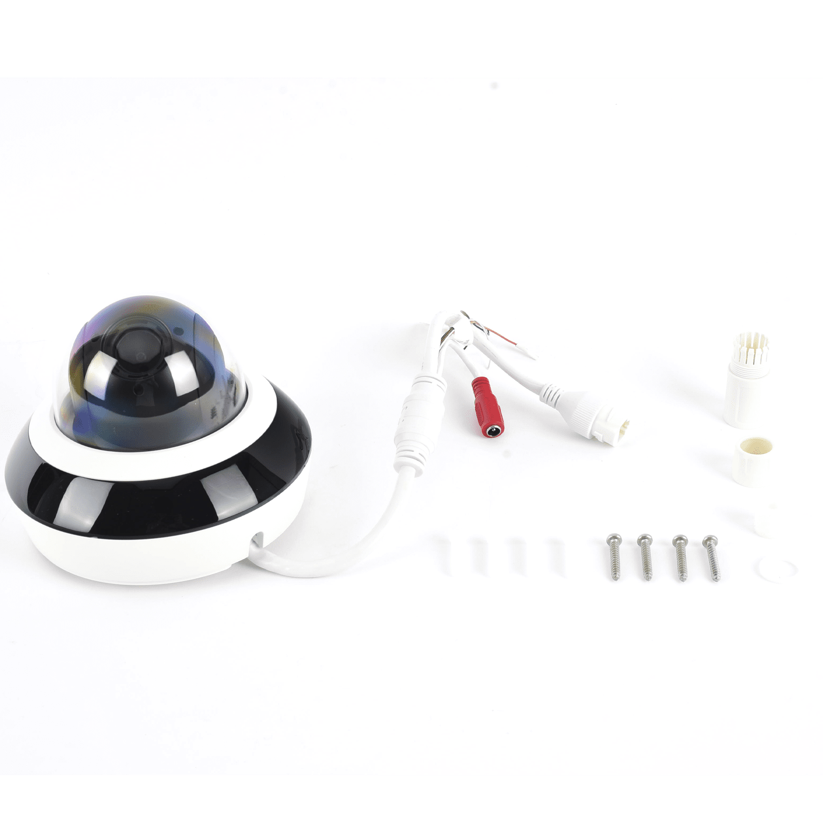 Mini Domo PTZ IP 4 Megapixel / 4X Zoom / H.265+ / 20 mts IR EXIR / WDR 120dB / PoE / IK10 / Exterior IP66 / Ultra Baja Iluminación / Micrófono Integrado / PoE PTZ-N2404I-DE3(F) - HiLook by HIKVISION
