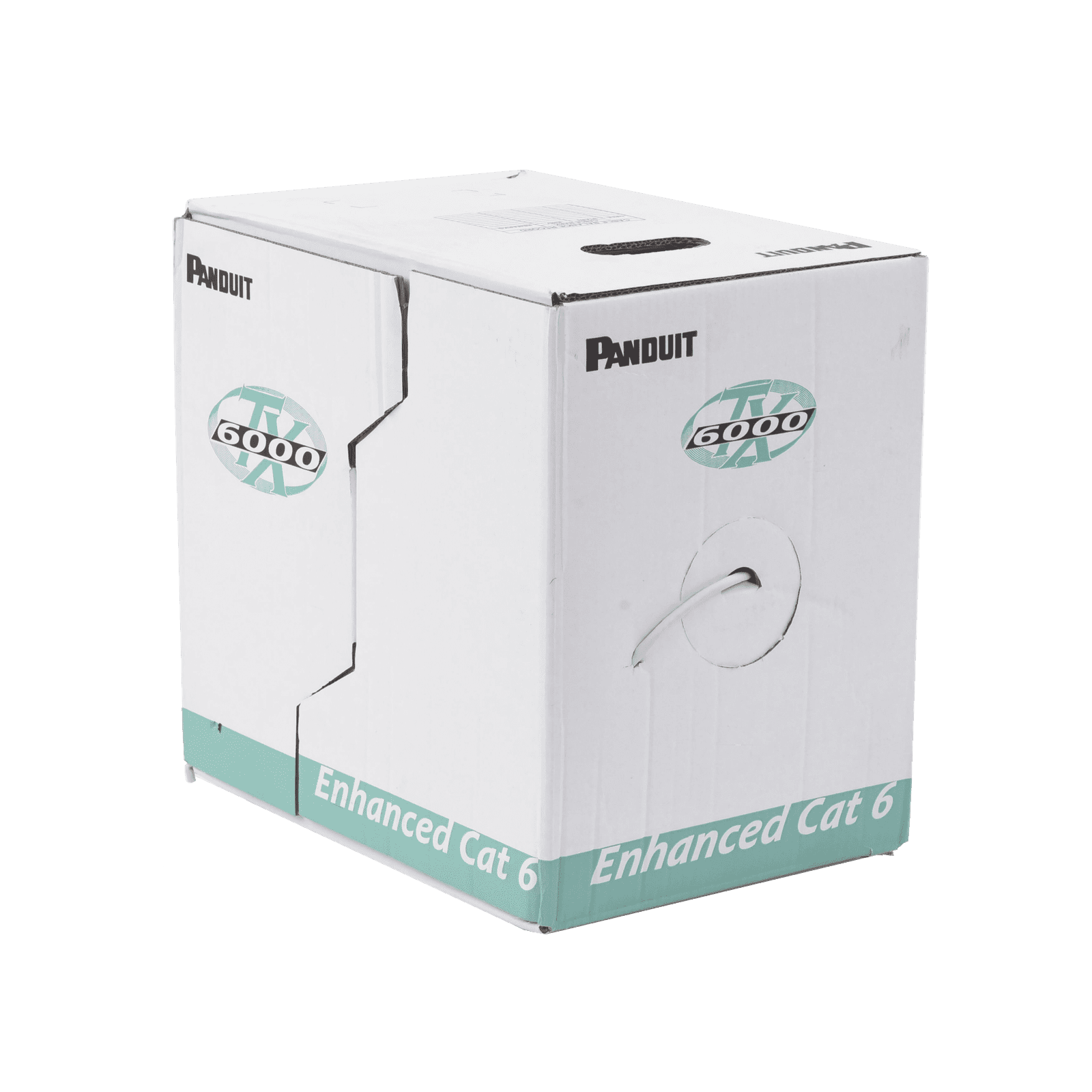 Bobina de Cable UTP 305 m. de Cobre, TX6000™ PanNet, Reelex, Gris Internacional, Categoría 6 Mejorado (23 AWG), PVC (CM), de 4 pares PUC6004IG-FE - PANDUIT