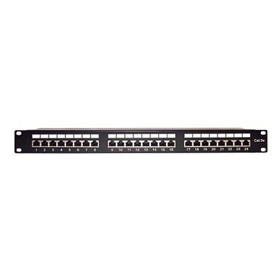 Panel de parcheo de impacto Blindado (STP) de 24 puertos Cat5e, 19in LP-PP-530 - LINKEDPRO BY EPCOM