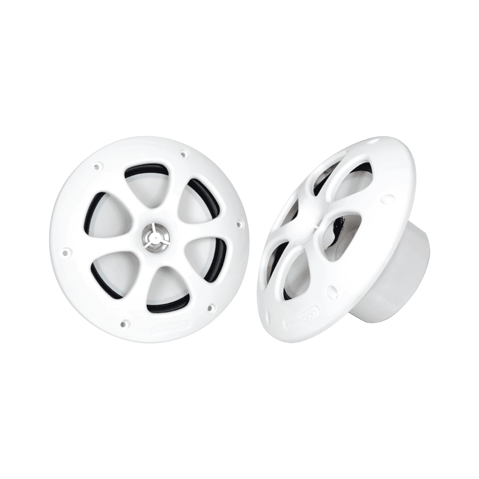 Par de altavoces fabricado en grado marinos en color blanco de 6.5″  de 100 W de entrada máxima KFC-1613MRW - JVC KENWOOD