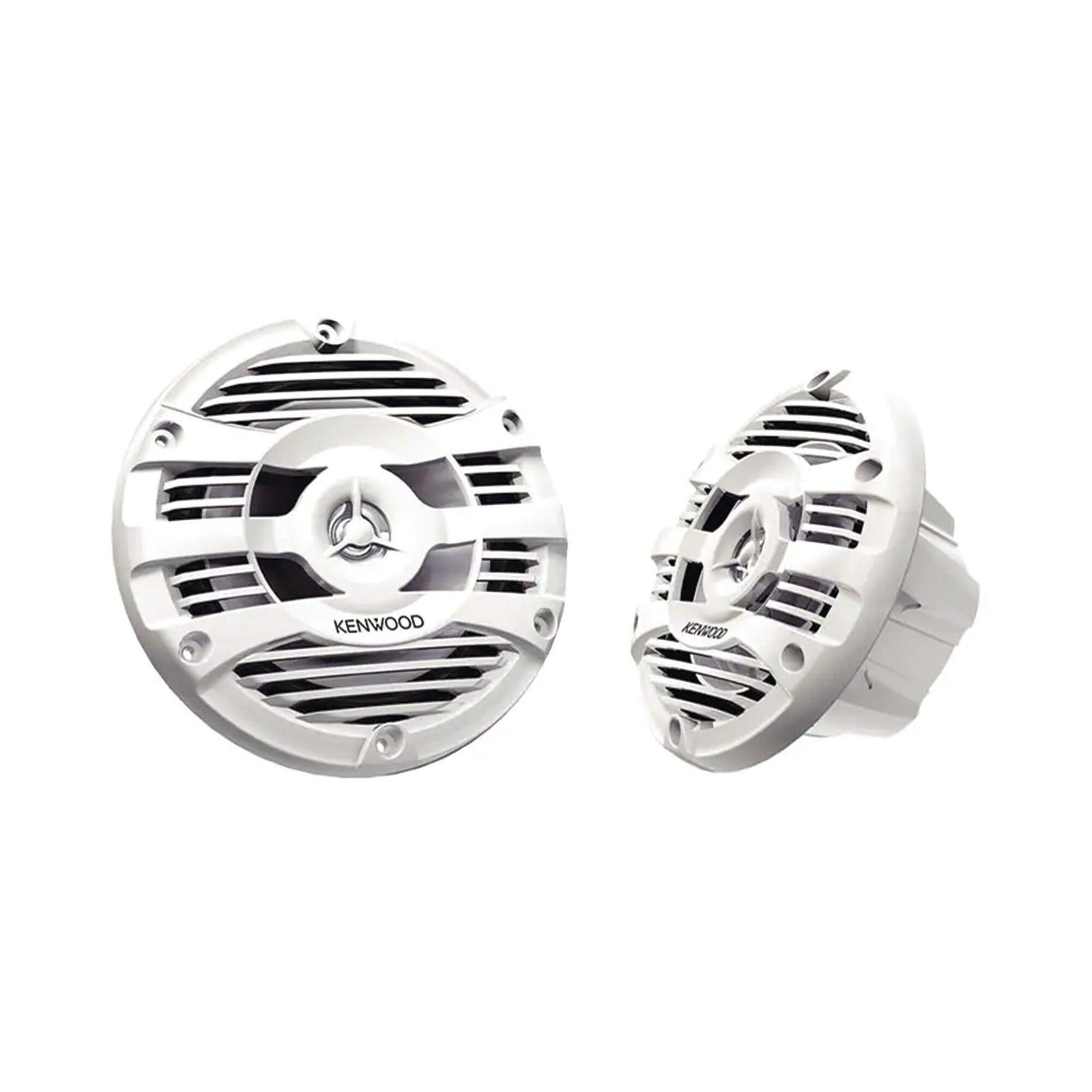 Par de altavoces fabricados en grado marinos en color blanco de 6.5″ potencia máxima de 150 W KFC-1653MRW - JVC KENWOOD