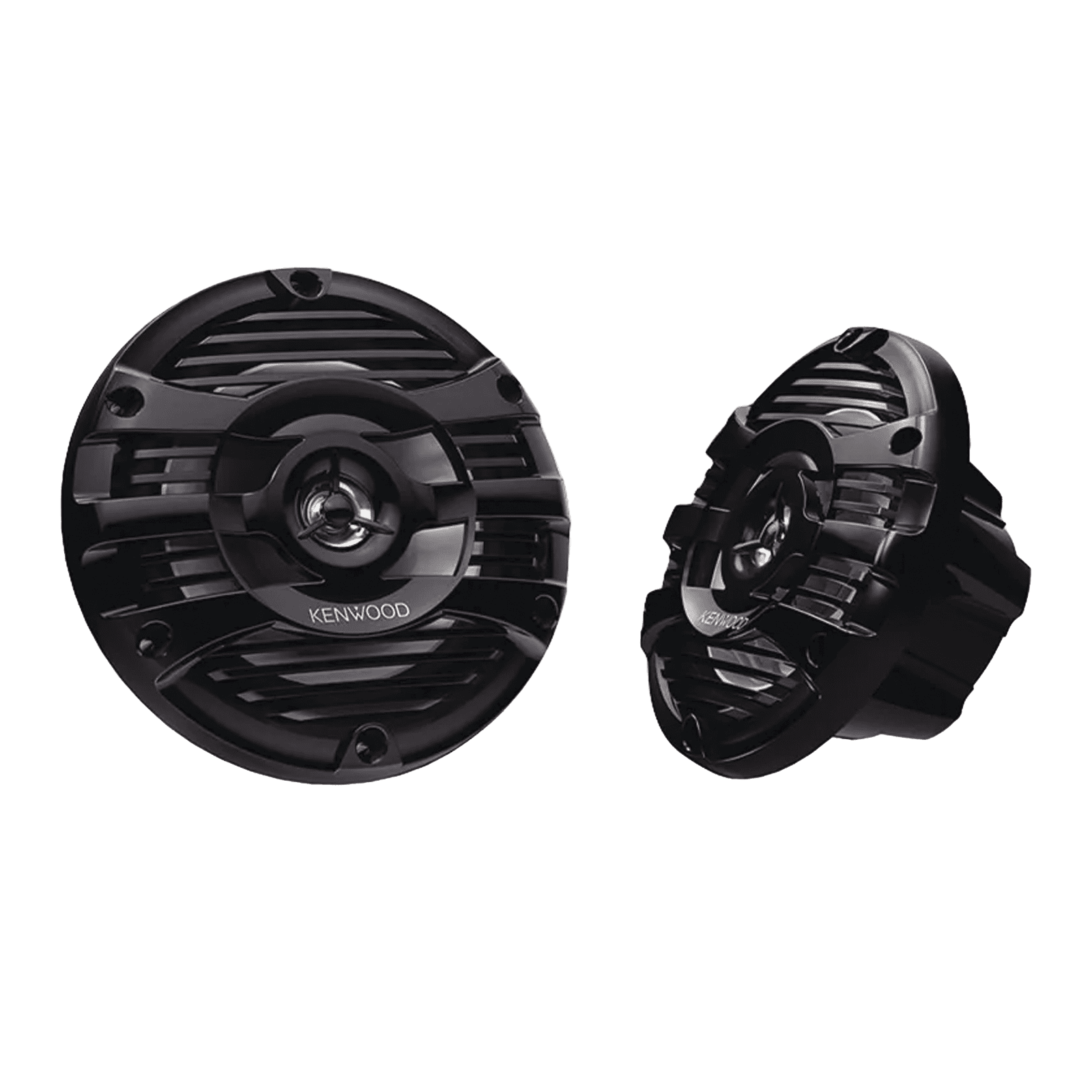 Par de altavoces fabricados en grado marinos en color negro de 6.5″ potencia máxima de 150 W KFC-1653MRB - JVC KENWOOD