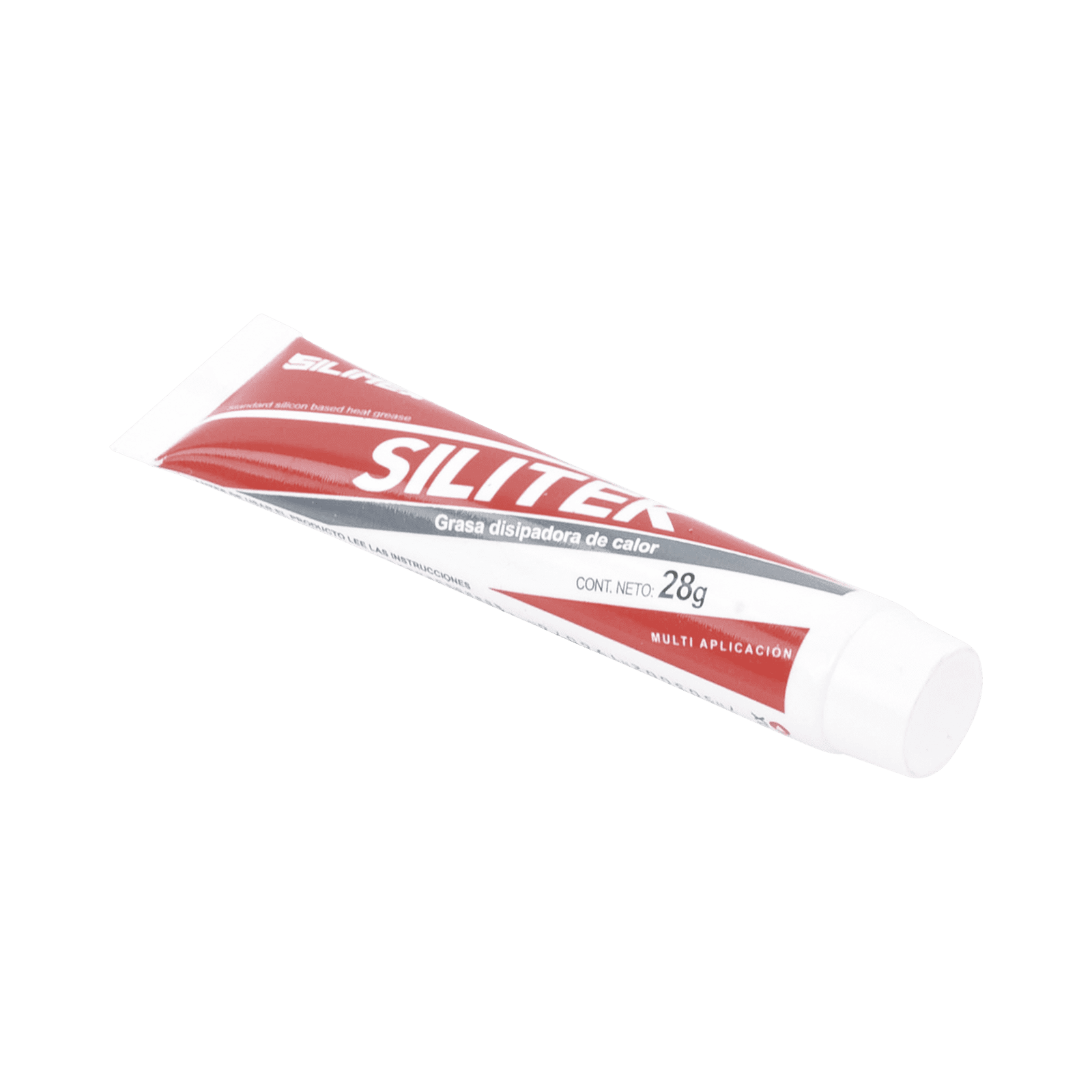 Pasta térmica aislante, previene corrosión por humedad en instalaciones al exterior,  soporta de -20 hasta 220ºC,  tubo 28 grs SILITEK - SILIMEX