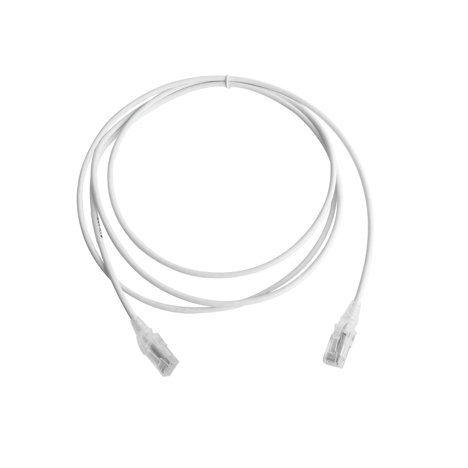 Patch Cord MC6 Modular Cat6 UTP, CM/LS0H, 7ft, Color Blanco, Diámetro Reducido (28AWG), Versión Bulk (Sin Empaque Individual) MC6-07-02-28B - SIEMON