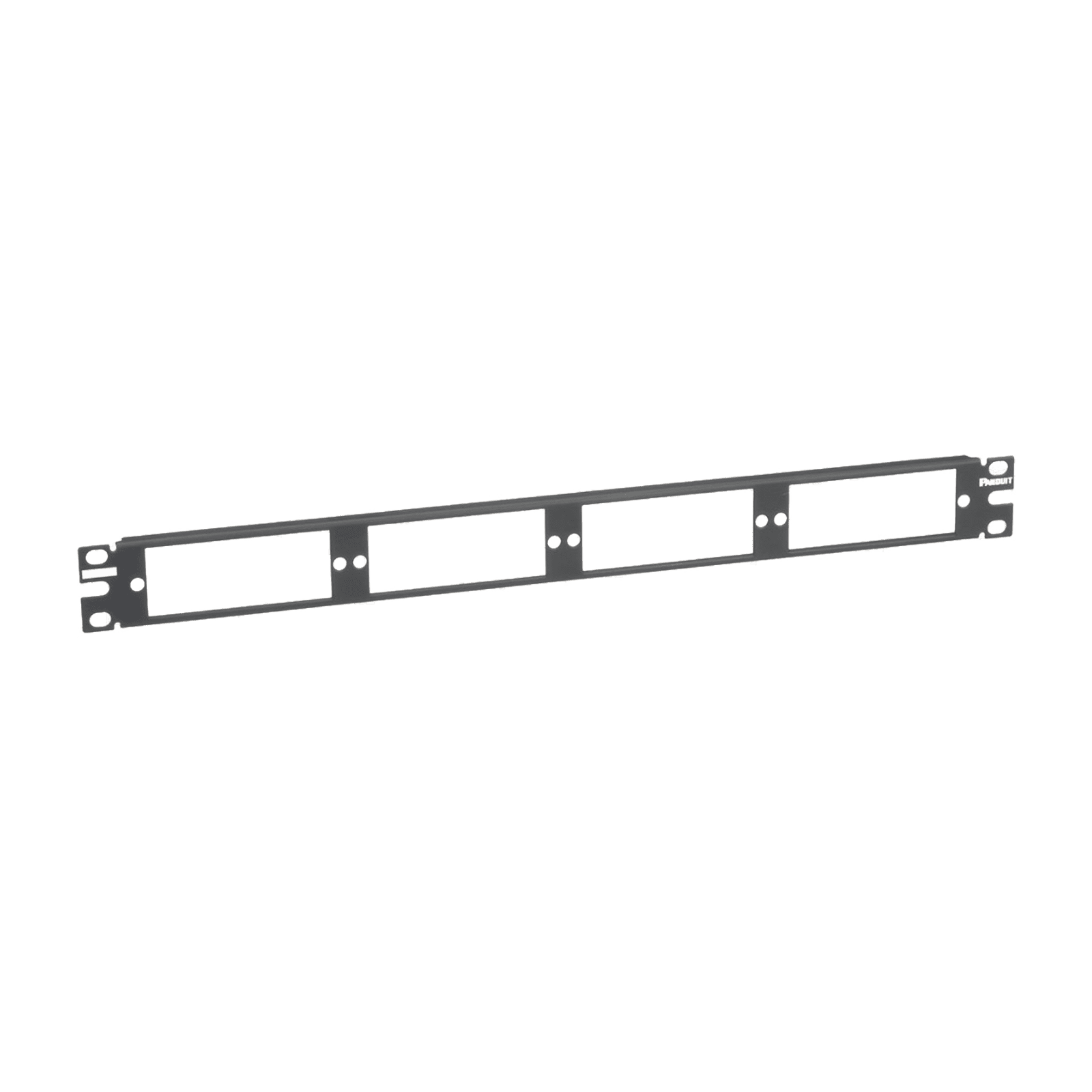 Patch Panel de Fibra Óptica, Para 4 Placas Acopladoras FAP o FMP, Color Negro, 1UR CFAPPBL1 - PANDUIT
