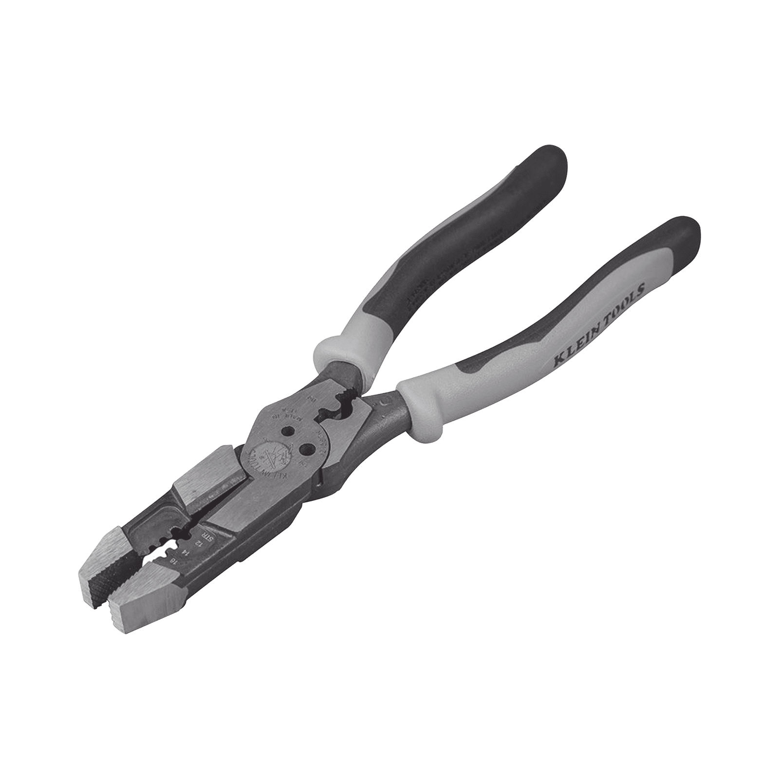 Pinza Híbrida con Ponchadora de 8″. Pela Cable Sólido de 10-14 AWG y Cable Trenzado de 12-16 AWG J215-8CR - KLEIN TOOLS