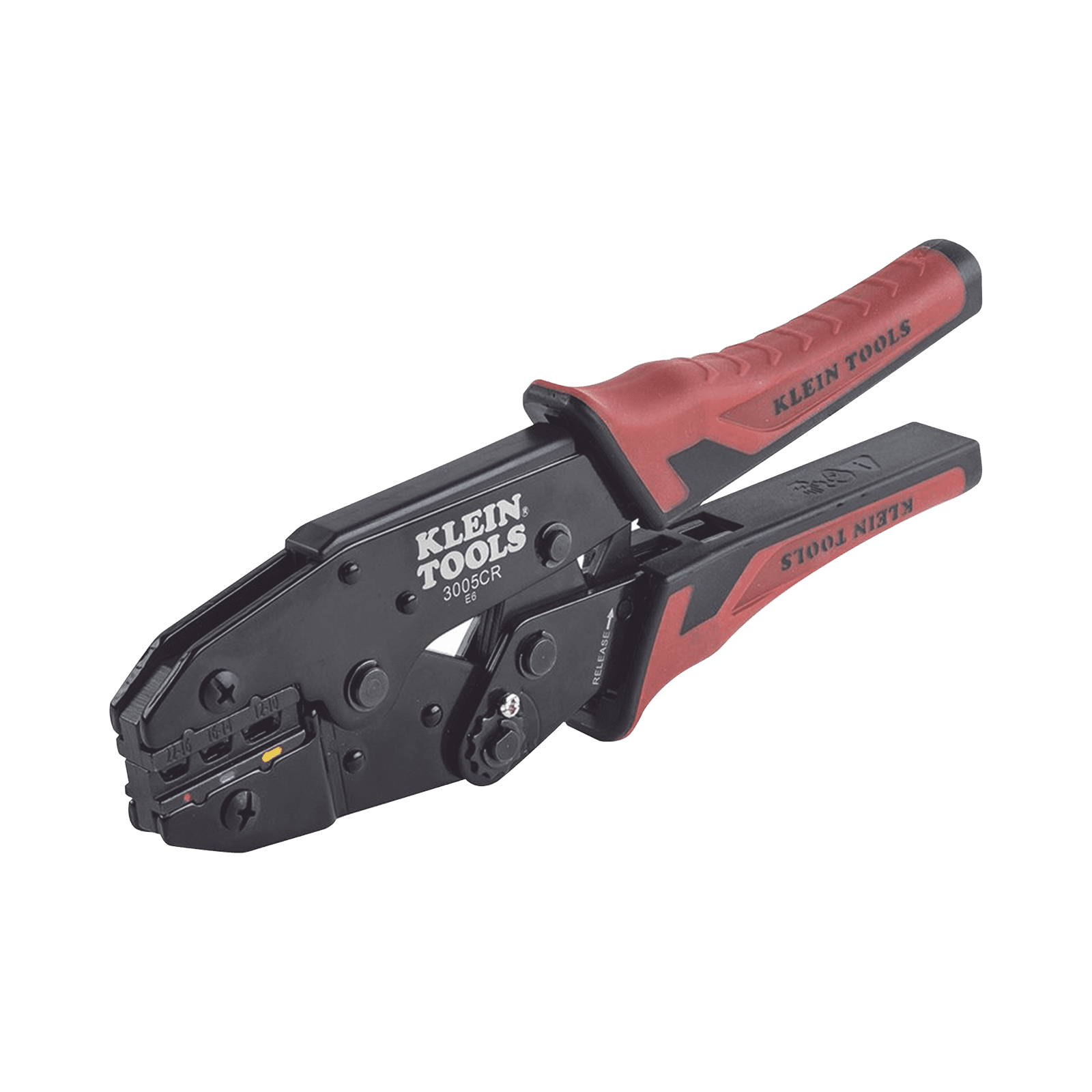 Pinza Ponchadora para Terminales con Aislamiento en Cable de Cobre Sólido y Trenzado de 10-22 AWG. 3005-CR - KLEIN TOOLS